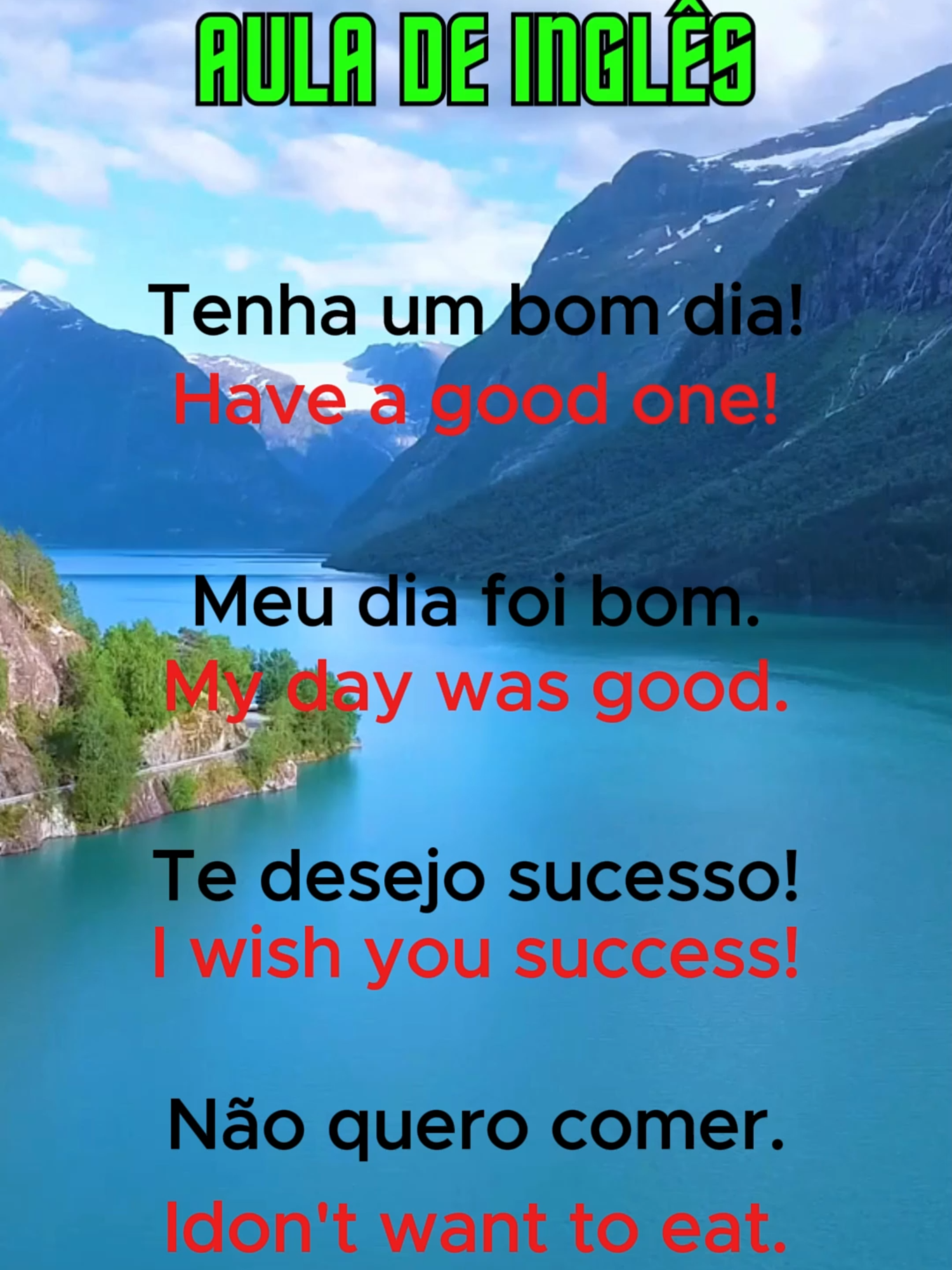 Frases uteis em inglês#aprenderingles #inglesemcasa #inglesonline #inglesrapido #auladeingles #inglêsfluente #ingles