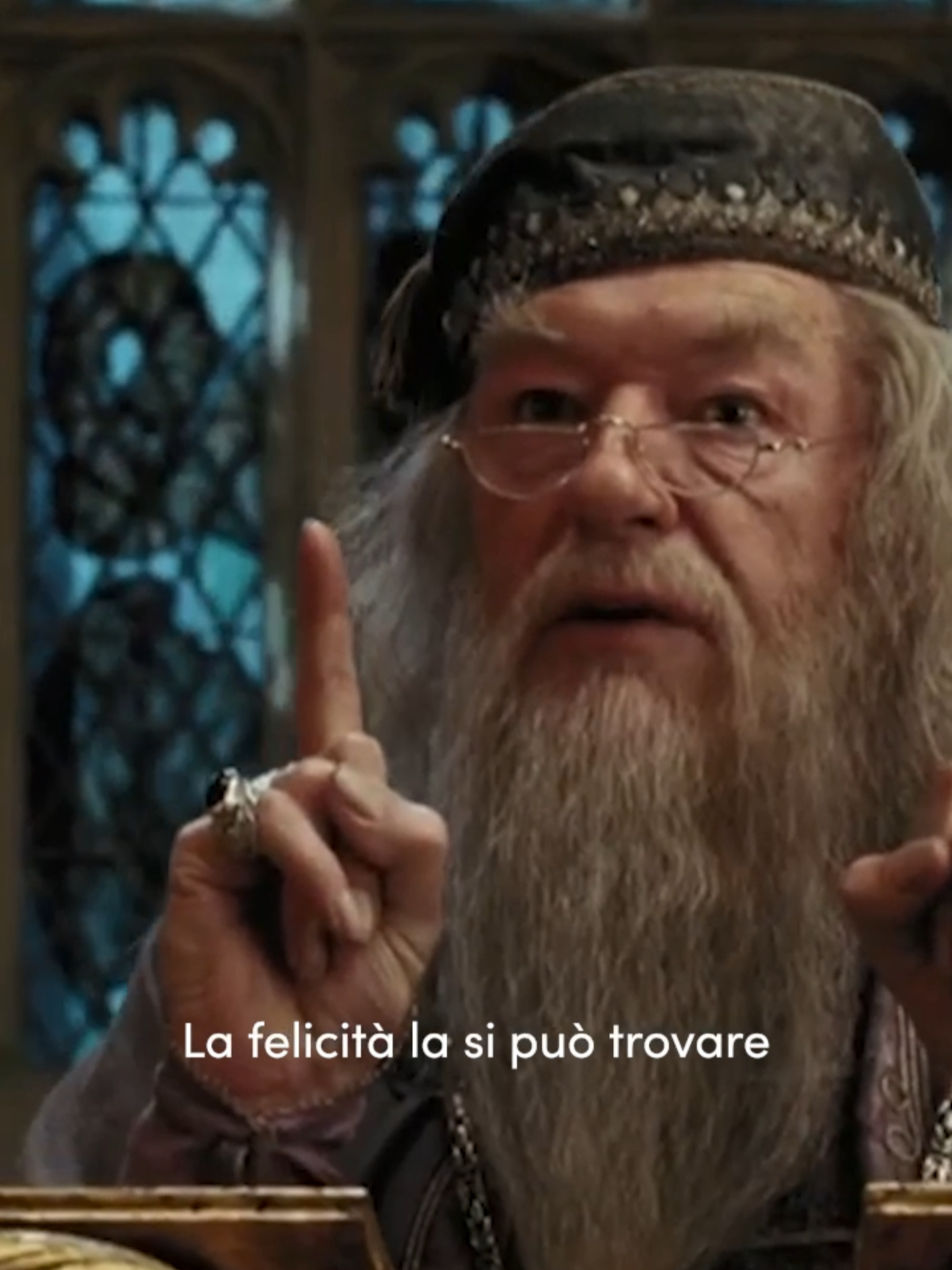 Per frasi motivazionali, rivolgersi ad Albus Silente.  #harrypottertok #Hogwarts #scenefilm #Silente #davedere