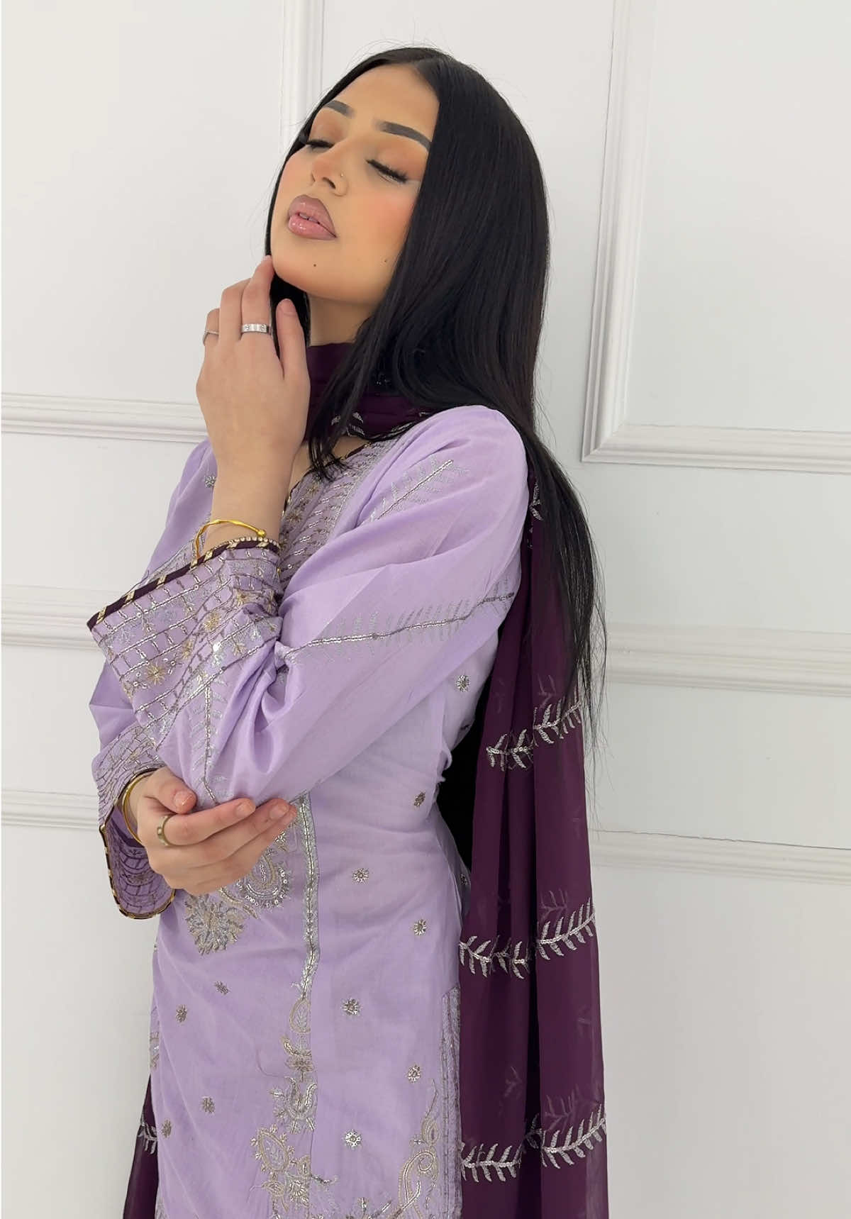 Readymade Heeras Suit 2024 😍 Design code : HSS-254 #memsaabonline #memsaabofficial #onlinestore #heeras #brand #designer #lilac #purplecontrast #annualsale #shopnow 