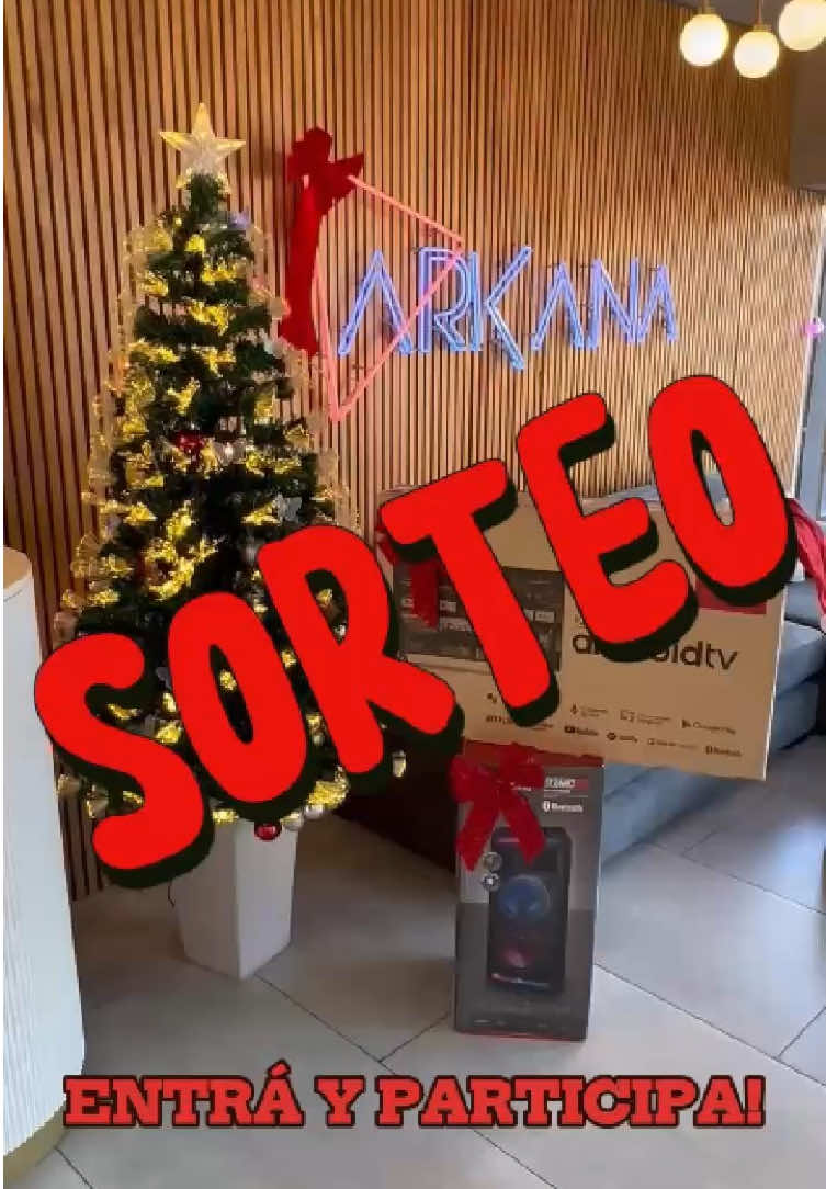 SORTEO NAVIDEÑO!🎄🎅🏼                                  Este 23/12 vamos a estar sorteando una ANDROID TV DE 32’ Y UN PARLANTE BLUETOOTH!!           Para participar: tienen que entrar a la publicación de Instagram (@arkanaoficial) y comentar mencionando a mínimo 3 amigos!                    Suman doble chance si nos comentan en TikTok!             Mucha suerte🎅🏼🎄❤️                                             #sorteo #sorteotiktok #fyp #suerte #felicidades #fiestas #navidad #navidadentiktok #natal #argentina #feliznavidad 