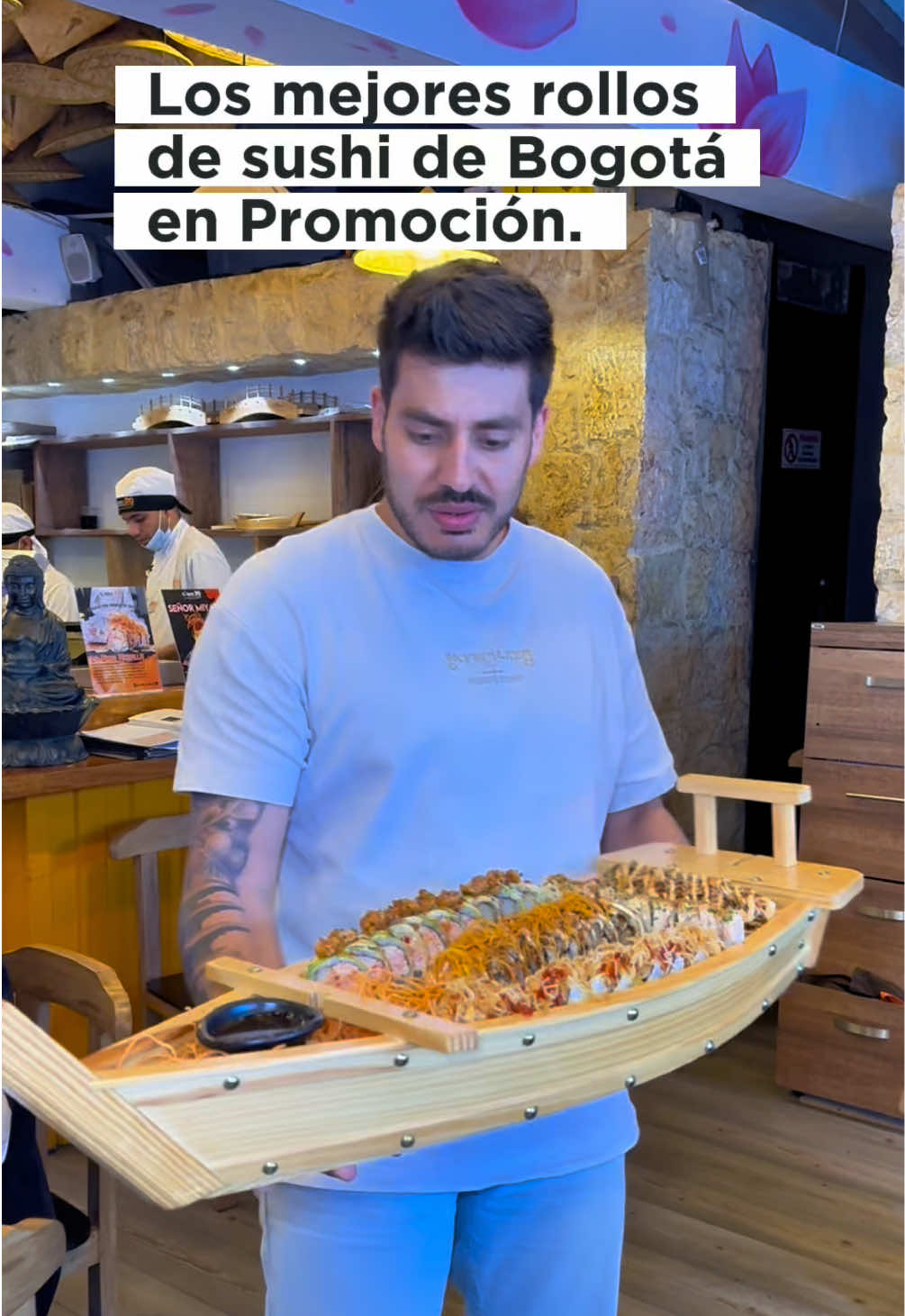 @bushido_sushicol uno de los ganadores del sushi máster 2024, tiene una promoción que no se pueden perder, perfecta para disfrutar de esta navidad. Los 3 rollos con los que han participado en todas las ediciones de SushiMaster estará en $39.900 los días martes y jueves en todas las sedes de @bushido_sushicol  - Kyoto Crunch x 10: $39.900 - Gran Muralla x 10: $39.900 - Señor Miyagui x 10: $39.900 @SUSHI BUSHIDO🍣🥢 