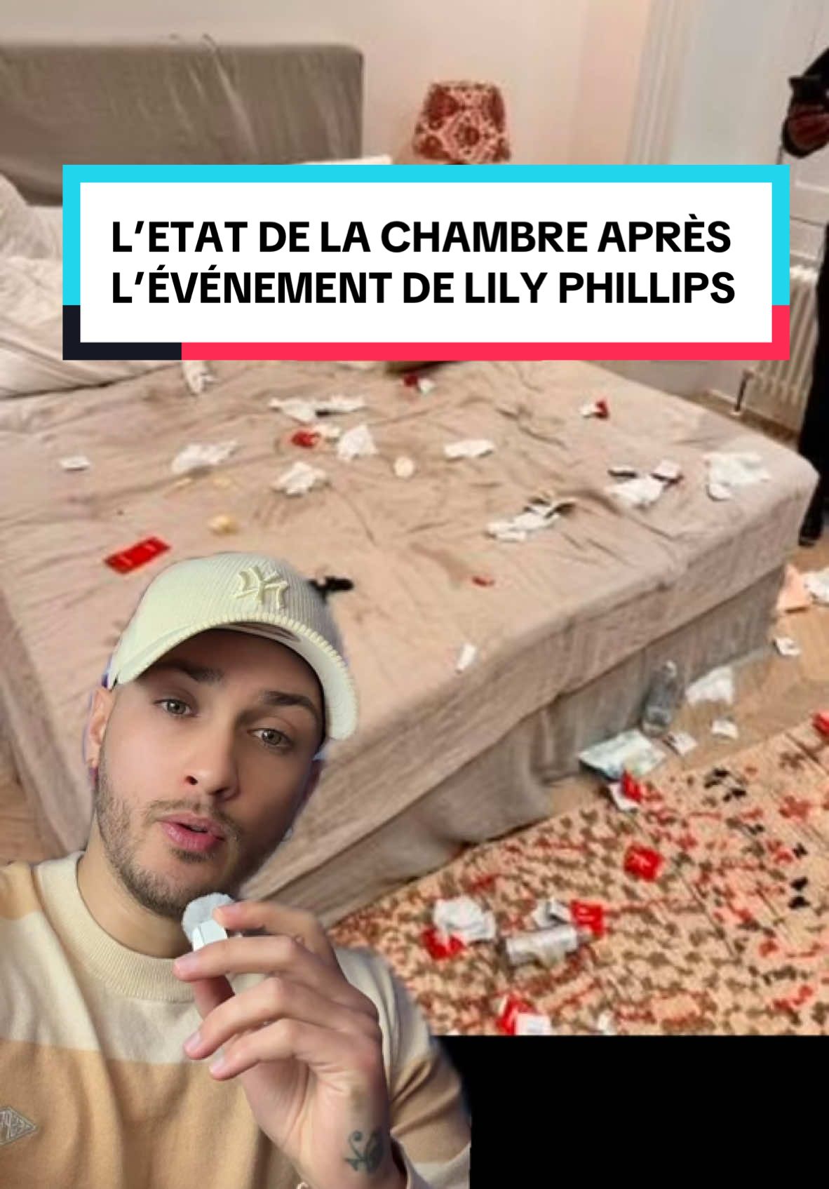 L’état de la chambre après l’évènement de Lily Phillips 101 Homme en 24H😳🧏🏻 #lilyphillips #lillianphillips #news 