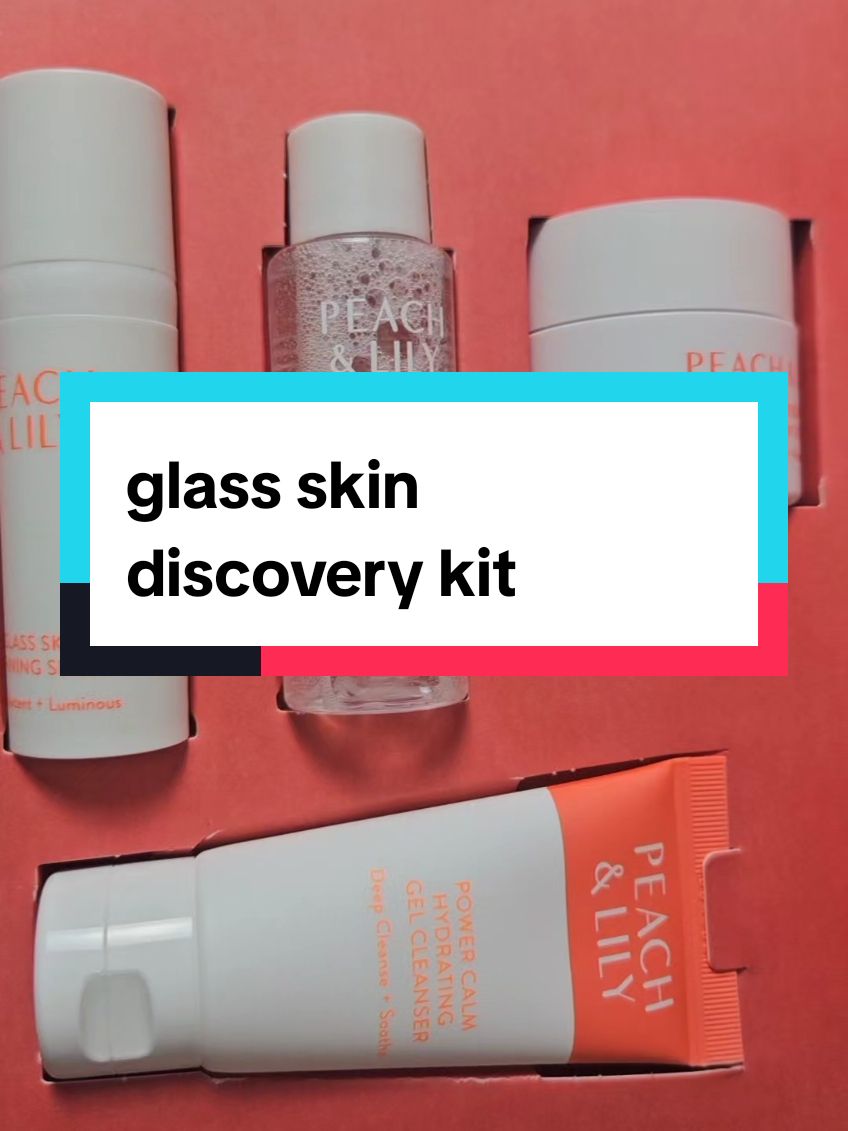 Glass skin discovery kit vegan has all you skin needs  #glassskin #glassskinproducts #glassskinroutine #peach &lily#skincare 