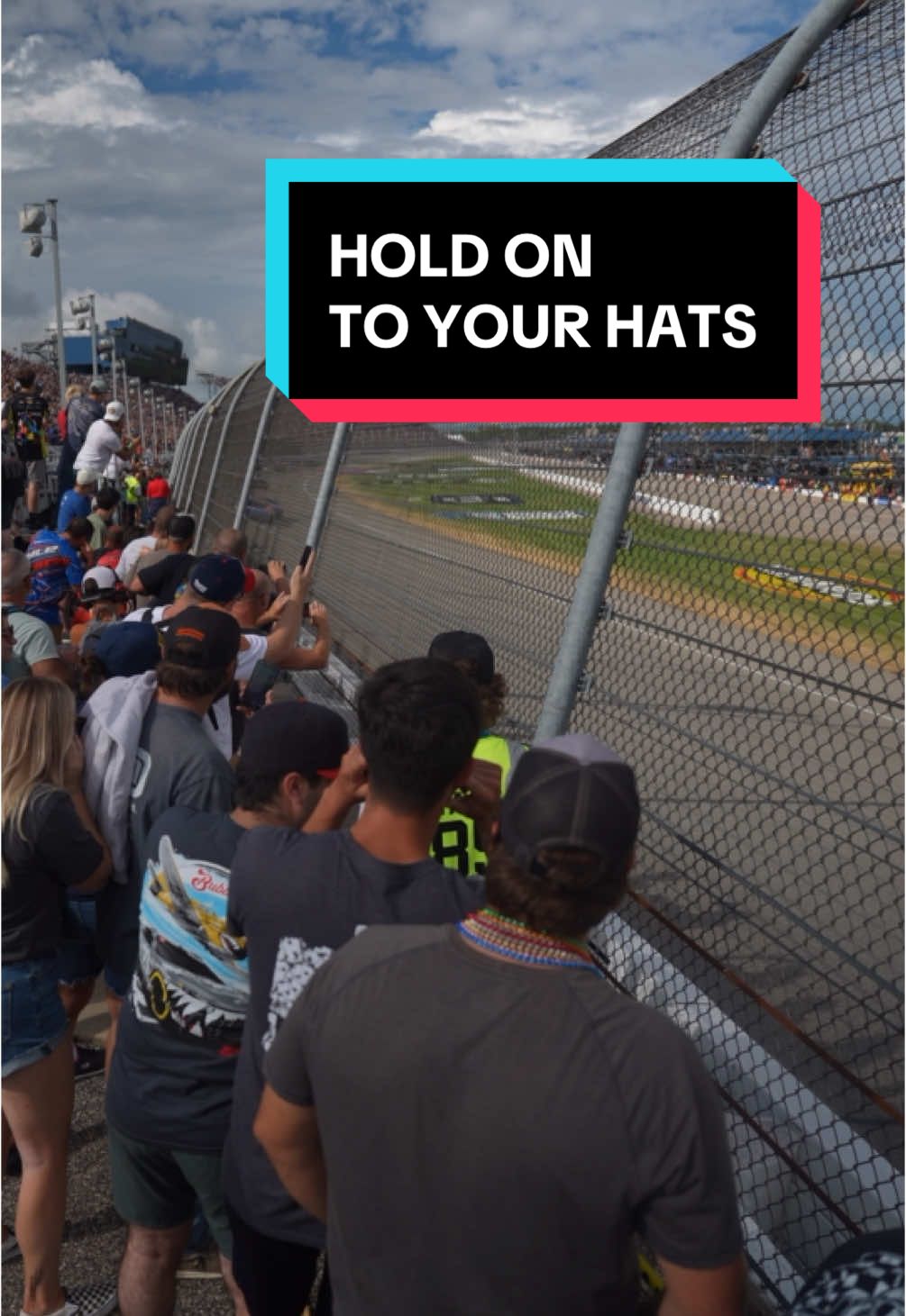 That one guy probably wants a new hat for Christmas. #NASCAR #Christmas