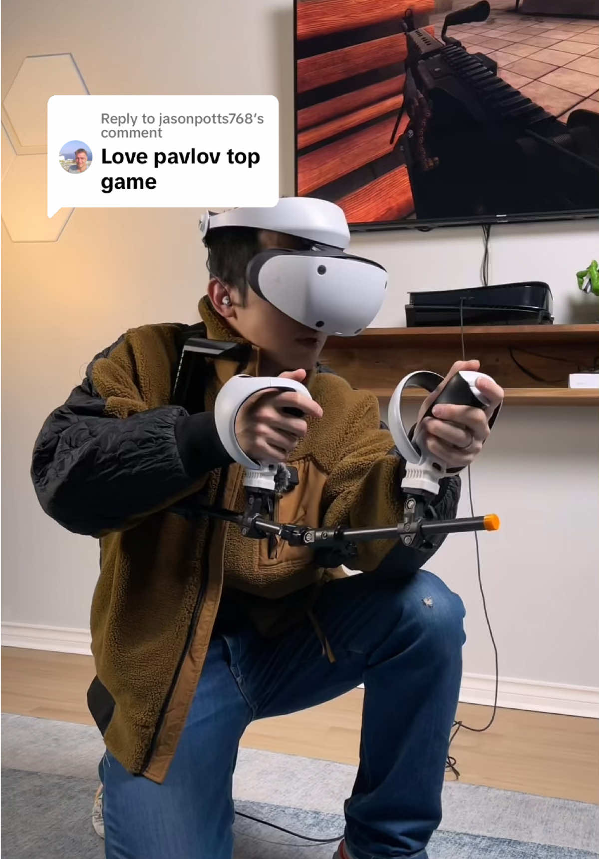 Replying to @jasonpotts768  Top Games, Best Gear! 😎🎯 #playstation #playstation5 #ps5 #psvr2 #vr #vrgaming #pavlov #virtualreality #gaming #GamingOnTikTok #console #gamer #firstpersonshooter #glistco 