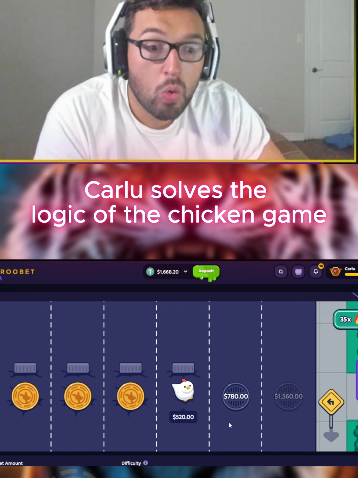 Solves the logic of the chicken game #fouryou #foru