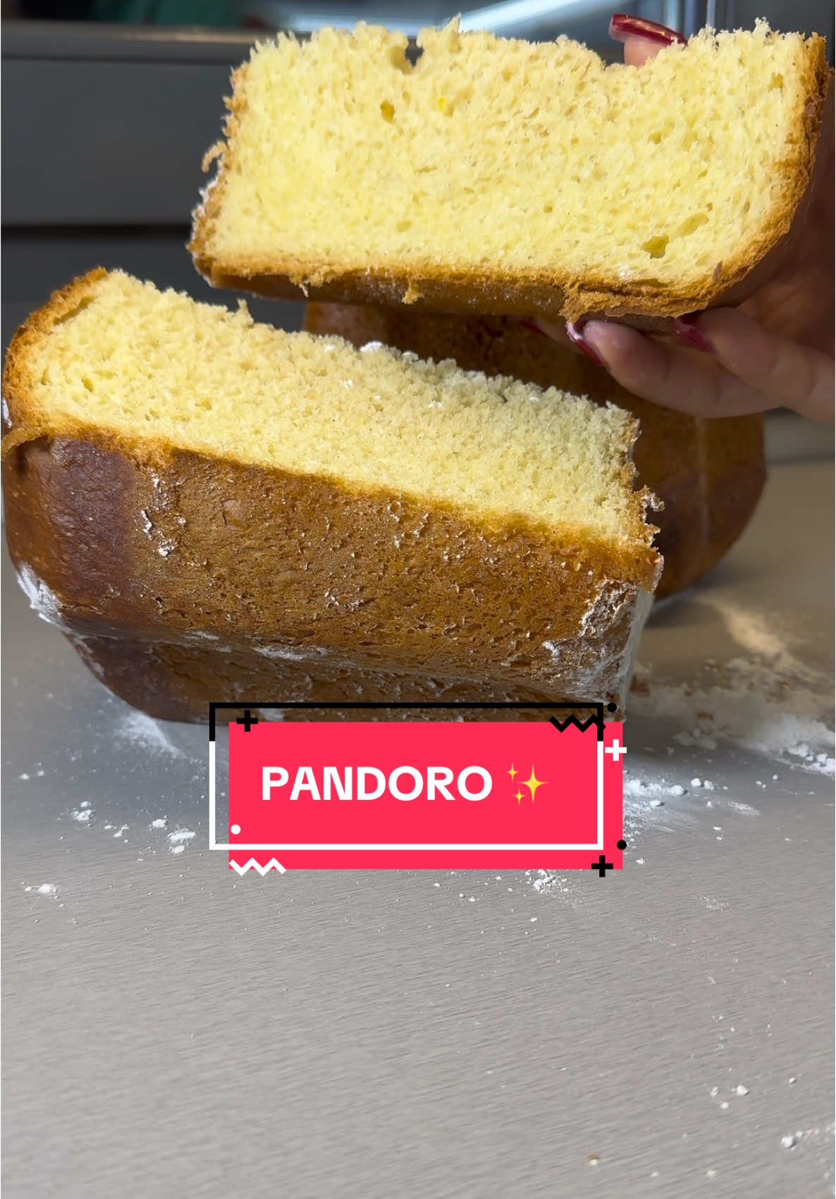 PANDORO✨ E anche del pandoro vi posto la facile e veloce🥰 ho deciso di scrivere per intero la ricetta per rendere il tutto più chiaro, così avendo scritto il procedimento sotto vi verrà più facile replicarla!  INGREDIENTI: Per la biga: 50 g farina Manitoba (con almeno 350 W) 6 g lievito di birra fresco  5 g zucchero  30 g acqua  Per il mix aromatico: 15 g miele o sciroppo d’agave  Scorza di 1 limone 1 baccello di vaniglia  Per il primo impasto : 120 g farina Manitoba (con almeno 350 W) 10 g lievito di birra fresco  65 g uova  35 g zucchero  Per il secondo impasto: 280 g farina Manitoba  135 g uova  15 g tuorlo  120 g zucchero  150 g burro  PROCEDIMENTO: LA SERA PRIMA PREPARARE: La biga (mescolando insieme gli ingredienti e coprendo con pellicola) Il mix aromatico (mescolando insieme gli ingredienti e coprendo con pellicola)  Mettere entrambi in frigorifero per 12 ore.  LA MATTINA SEGUENTE: Iniziare dal primo impasto: Mettere in planetaria la farina, la biga, il mix aromatico il lievito e lo zucchero e iniziare ad impastare. Aggiungere le uova a filo e continuare ad impastare fino a che l’impasto non risulterà incordato. Coprire e lasciare lievitare per 5 ore.  Fare il secondo impasto: Al primo impasto unire lo zucchero, la farina, le uova e il tuorlo e impastare. Per ultimo unire il burro morbido poco per volta fino a che non  sarà ben incordato. (Circa 15 min) pirlare l’impasto e metterlo nell’apposito stampo da pandoro (io l’ho preso su Amazon, vi lascio un link!) fare lievitare fino a che non raggiunge il bordo (circa 7 ore) e cuocere a 150° per circa 55 minuti!! Lasciare raffreddare  e sfornare ✨🥰 