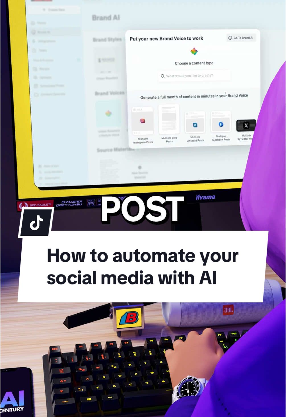 How to automate your social media with Blaze AI #aitool #aitools #blazeai 