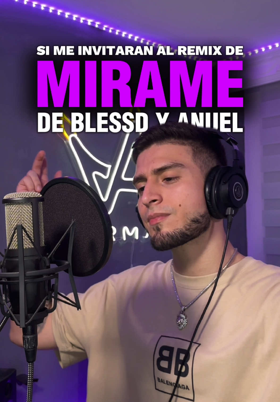 Que tal quedaría en el remix? ❤️ #blessd #anuel #mirame 