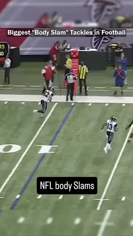 Best body slam tackles! #nfl #cfb #bodyslam #WWE #bighit #viralvideo 