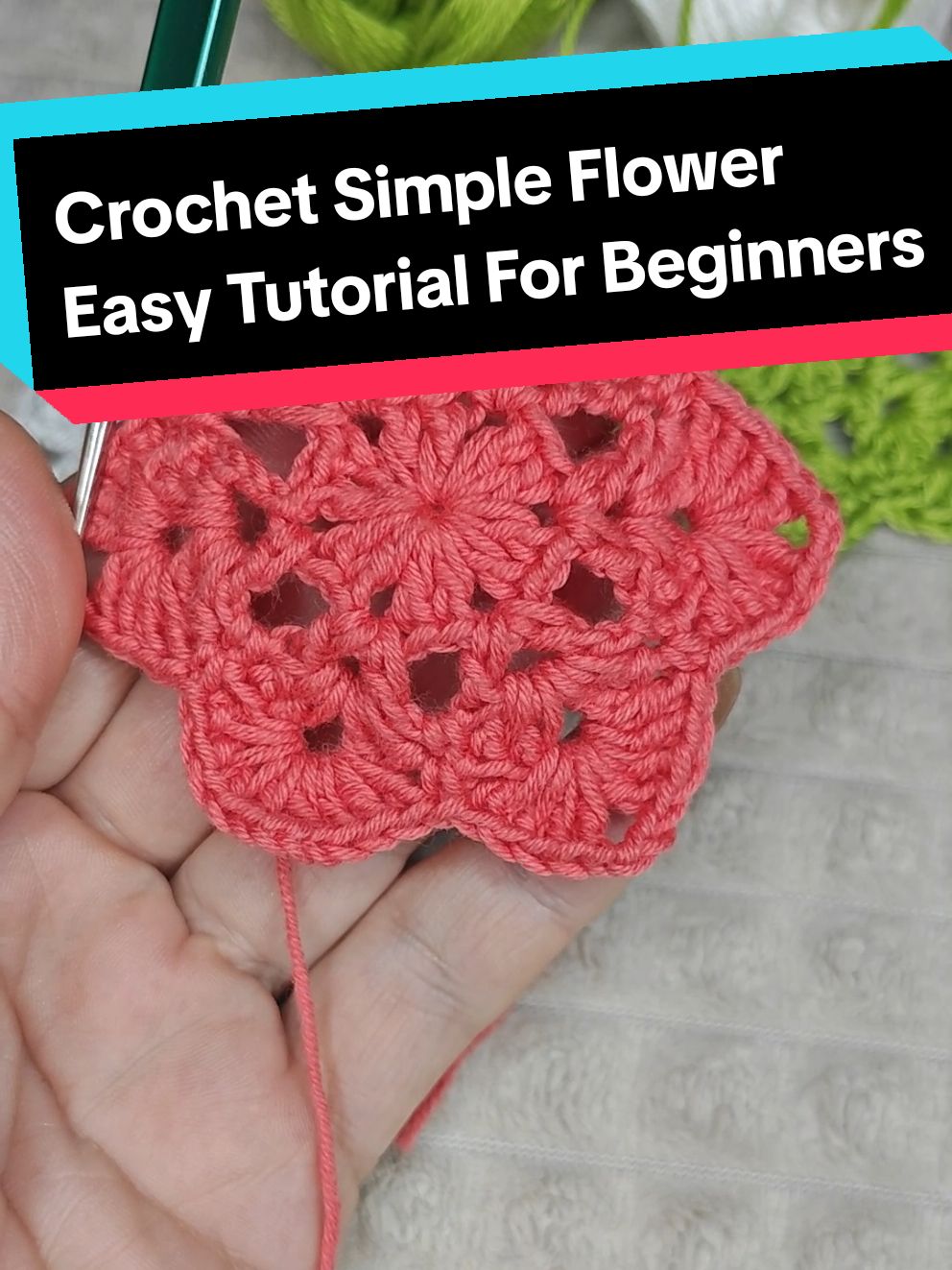 Do you like this tutorial? #crochetchristmas #crochetideas #crochetdecor #easytutorial #crochetflower 