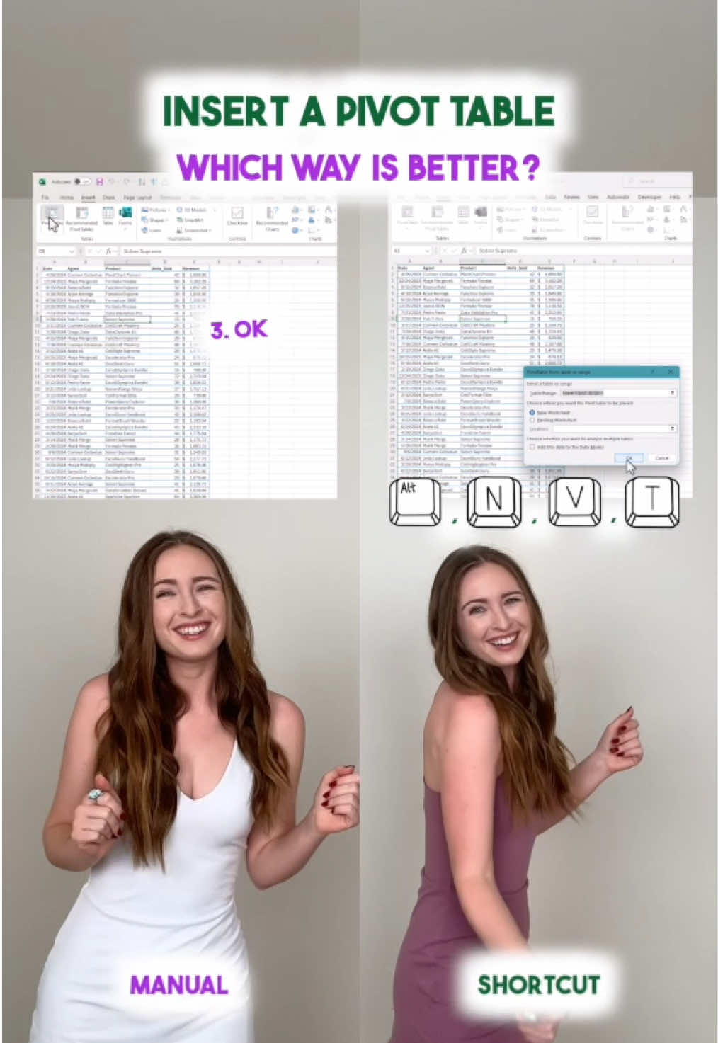 Pivot Table Shortcut 💯 👉 Register for my FREE Excel class using the link in my bio #excel #exceltips #exceltutorial 