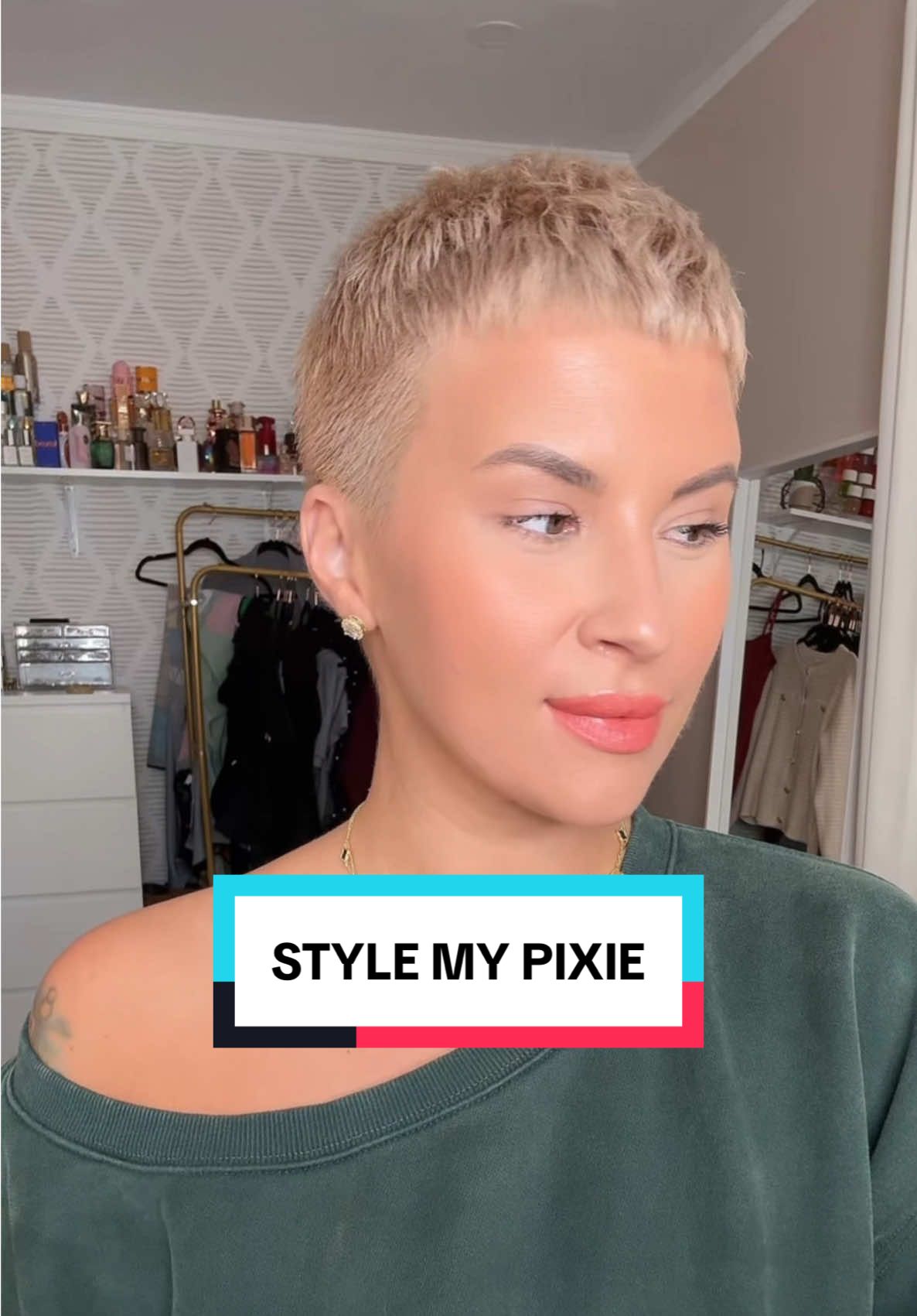 Some pixies are effortless… mine likes to keep me on my toes. Six minutes, a little effort, and I’m back to looking cute instead of chaotic. Worth it. ✂️✨ #pixiehair #pixiehaircut #shorthairstruggles #shorthair #shorthairstyles #hairstyle #hairtutorial #pixiehairtutorials #shortcuts 