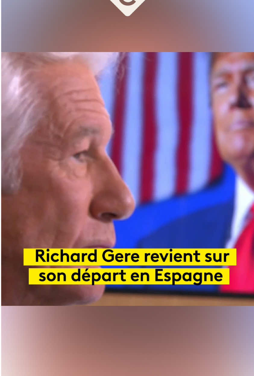 « Mon départ en Espagne était prévu avant l’arrivée de Trump. On sait que l’Amérique ne sera plus la même sous Trump : il va causer des dommages qui prendront des générations à être réparés. » Richard Gere dans #CàVous ✨ #richardgere #donaldtrump 