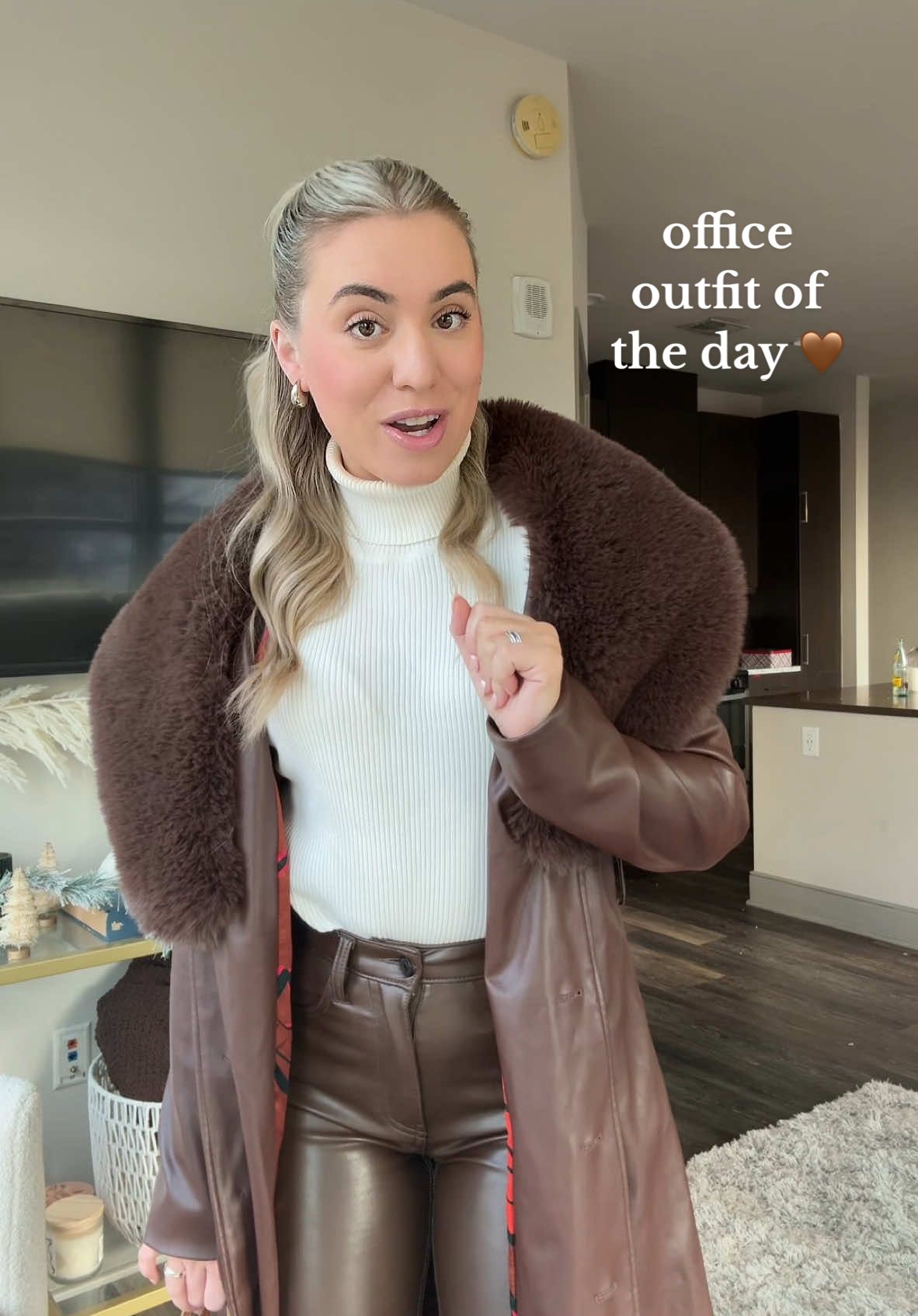 Office OOTD 🤎 #officeootd #workoutfits #workoutfitideas #businesscasual #corporatetiktok #corporatefashion #corporategirly #jcrew #abercrombiestyle #wintercoats 