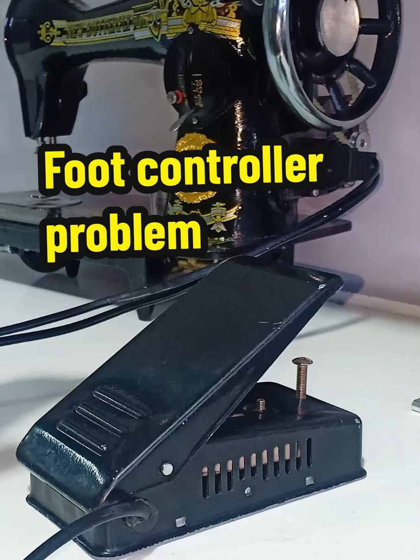 foot controller | pedal not working. #sewinghacks #household #sewingmachine #sewing #sewingmachineproblems #sewingmachinetips #sewingtutorial #tipsandtricks #sewingtips #footcontroller 