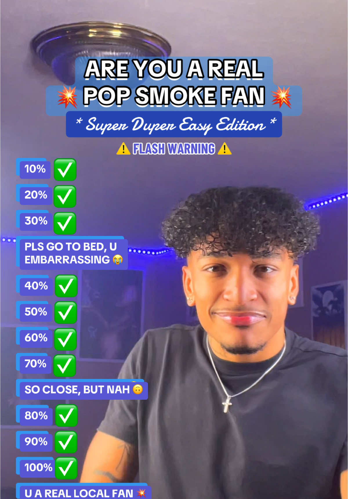 FW⚠️ ARE YOU A REAL POP SMOKE FAN 💥 Follow My IG -> | IG:@armani.deleon | 🖤 #for #fyp #viral #goviral