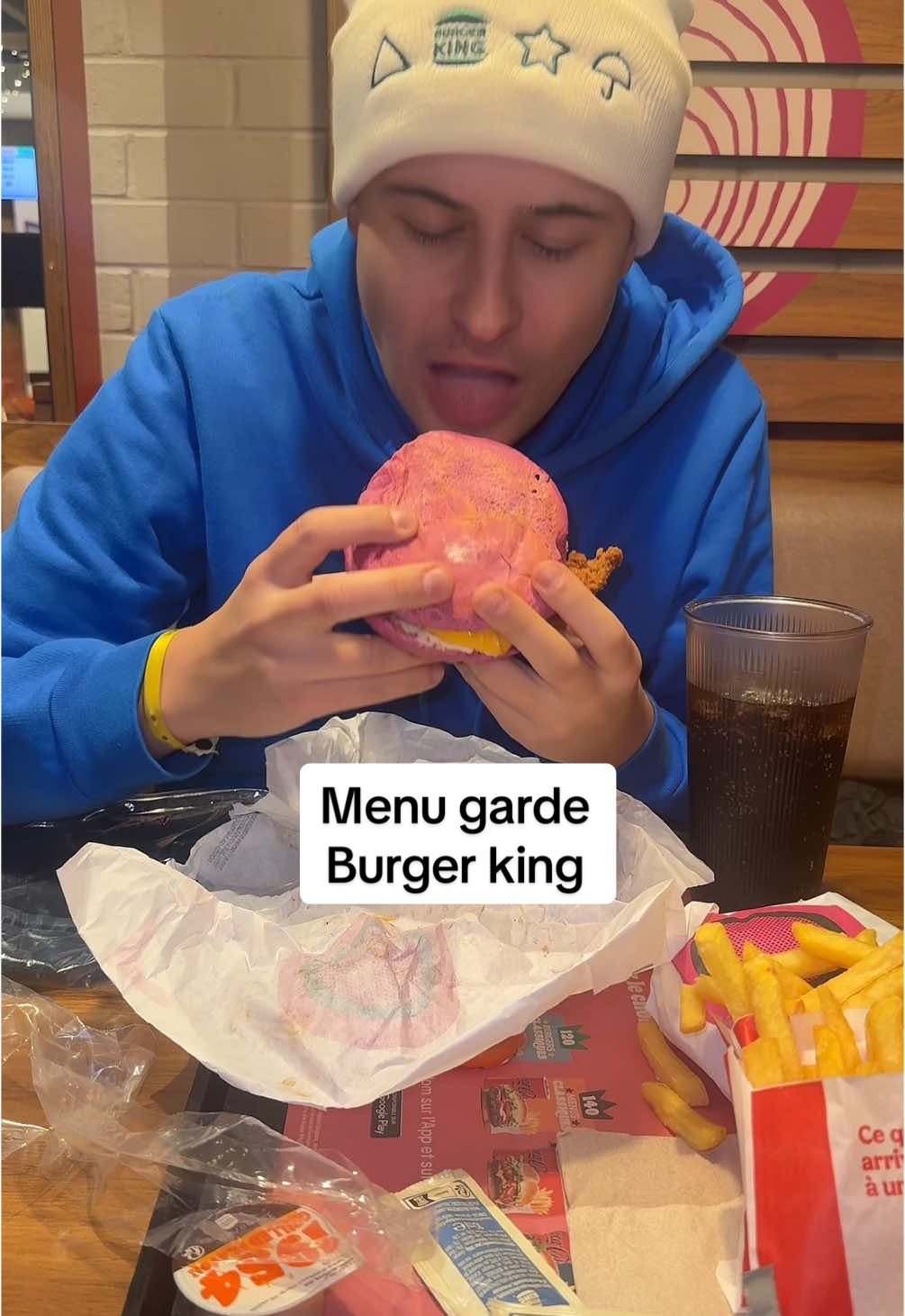 je teste le menu joueur !? #burgerking #squidgame 