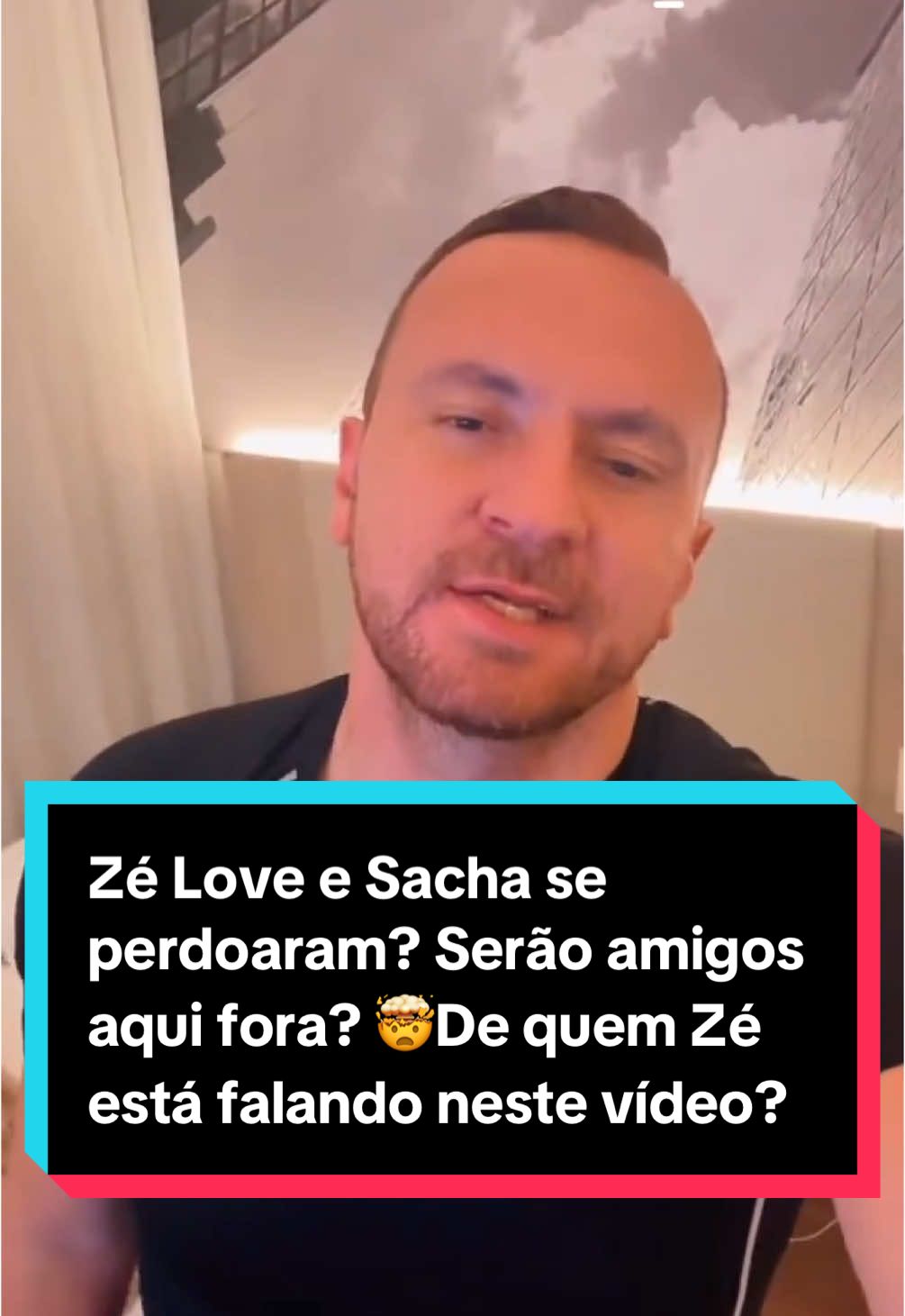 Zé Love e Sacha se perdoaram? Serão amigos aqui fora? 🤯De quem Zé está falando neste vídeo? #afazenda #afazenda16 #zelove #sachabali @luigi.civalli 