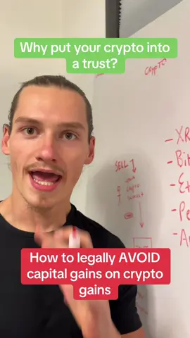 Using a trust to legally AVOID taxes on capital gains #tax #wealth #crypto 
