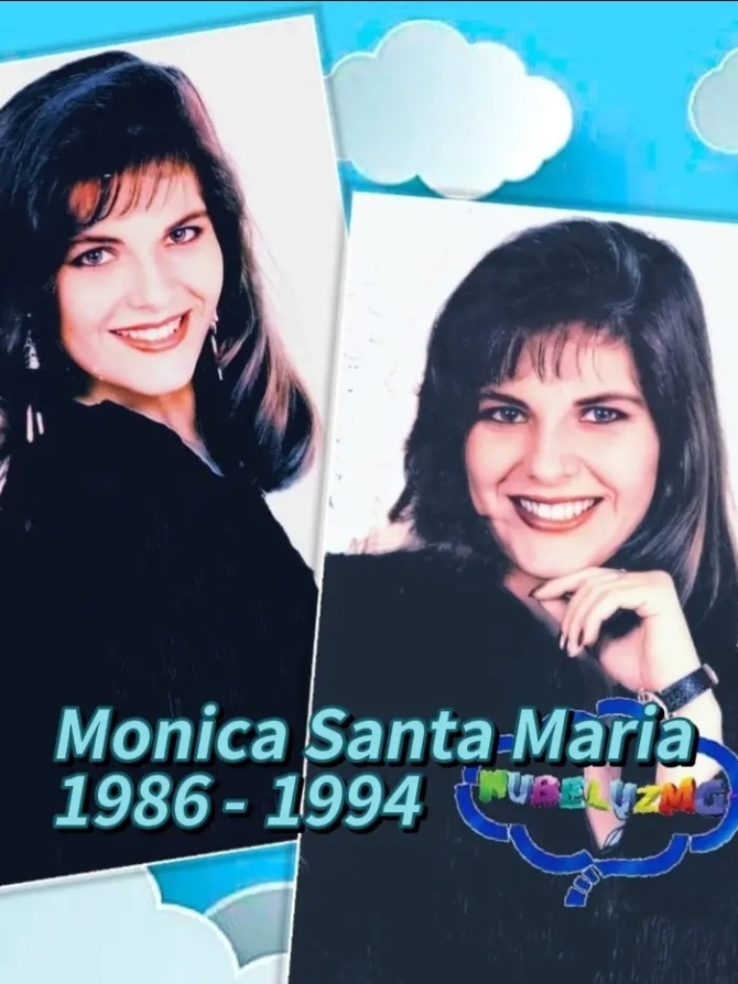 Monica Santa Maria  1986 - 1994 ver. 2 #throughtheyears #monicasantamaria #nubeluz #majumantilla #lucianafuster #peru 