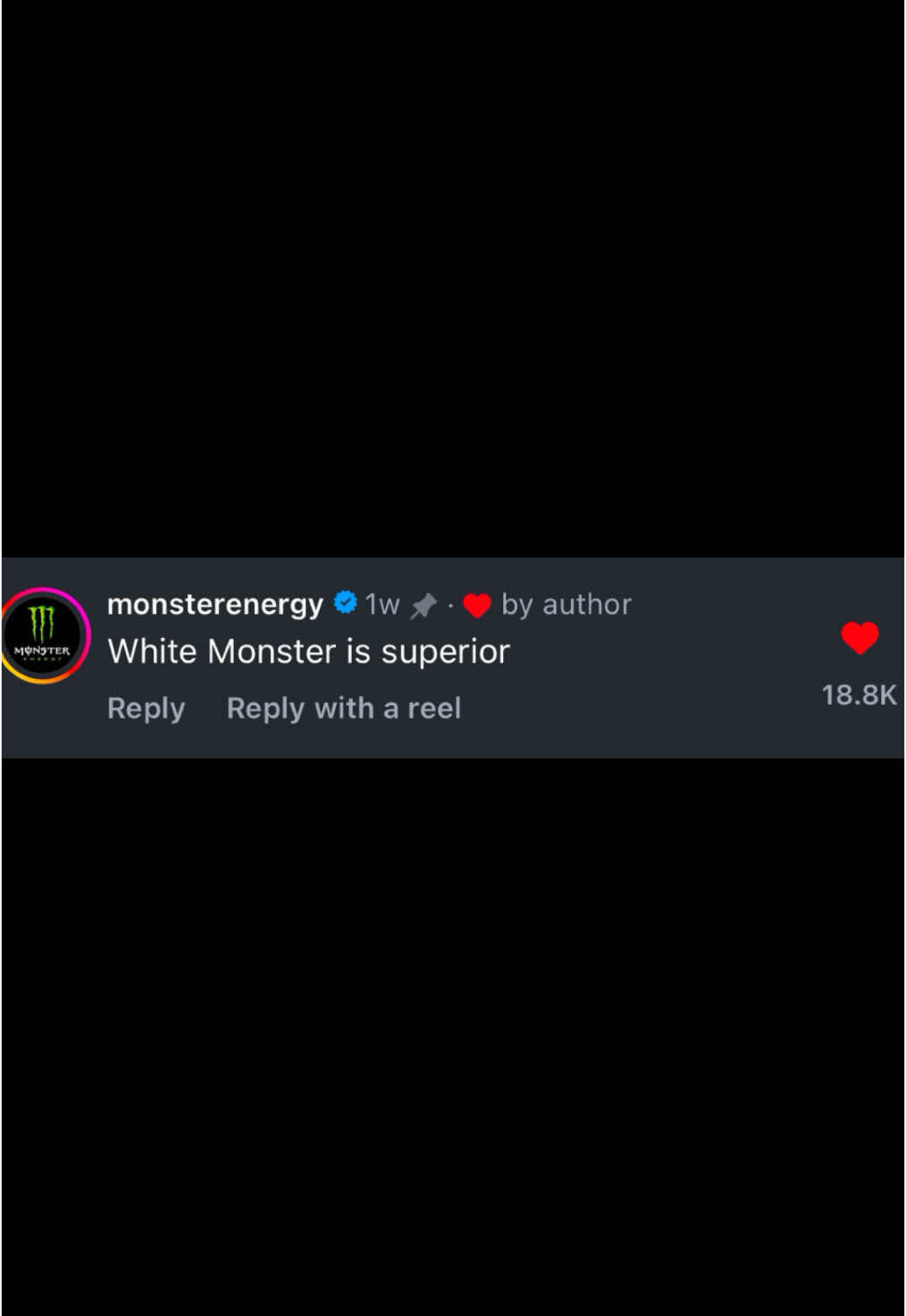 Monster Energy Responds 😂 #whitemonster #monsterenergy 