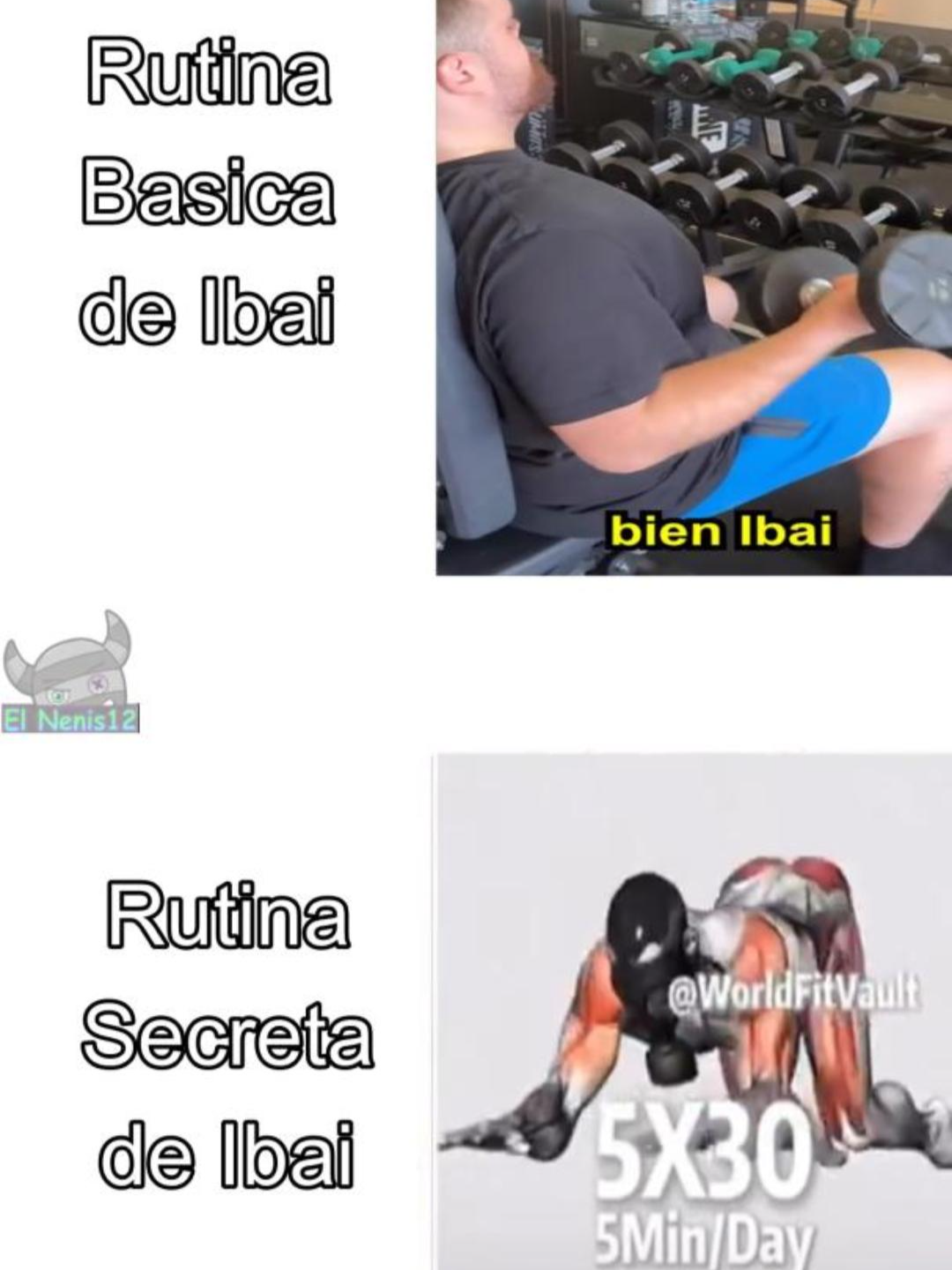 Ibai Rutina Verdadera 🔥🔥🔥 #workoutmotivation #ibai #workoutmeme #5x30 #cambiofisico