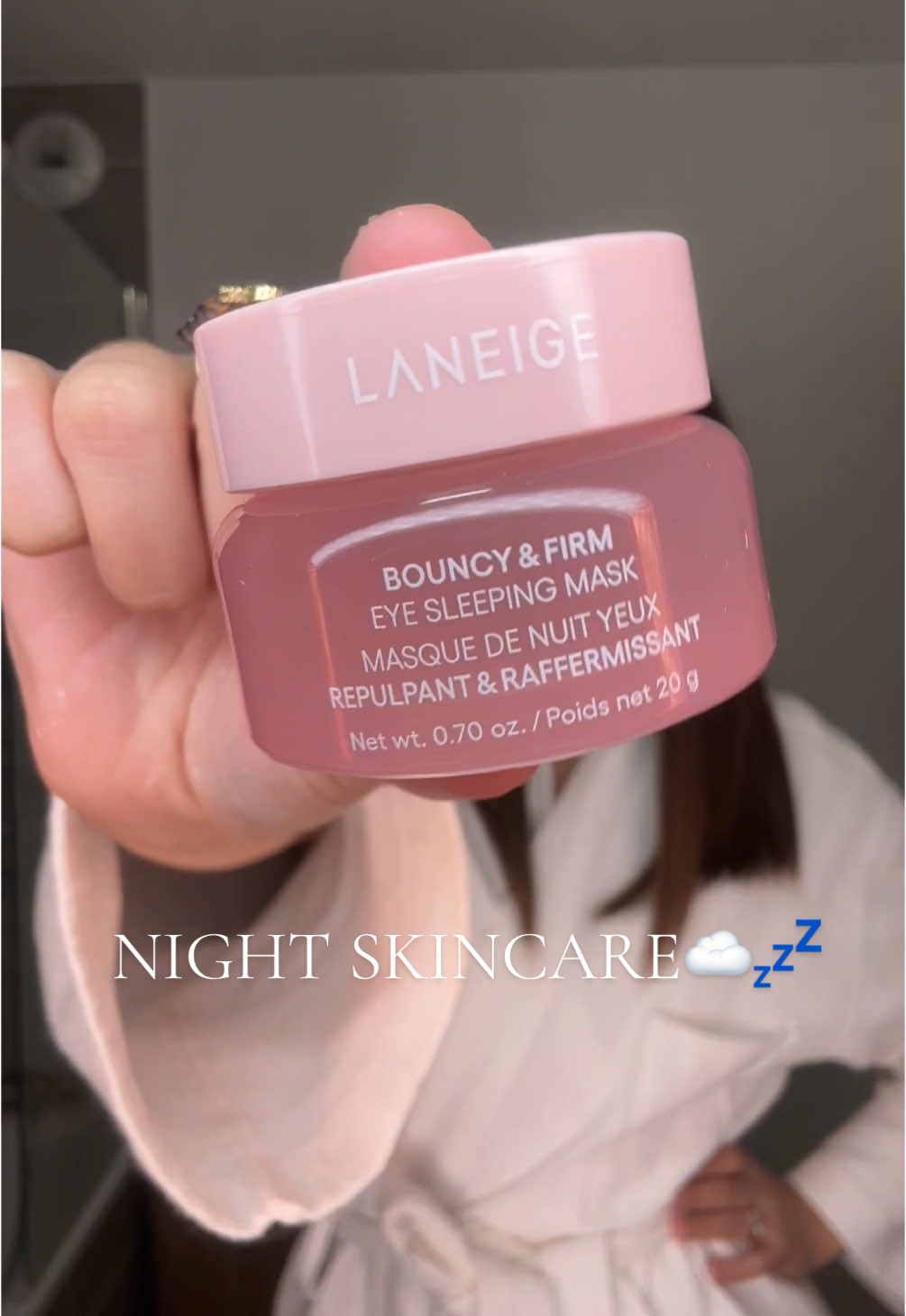 Night skincare 💤☁️ Les produits sont tous dispo chez @SEPHORA  Poudre exfoliante : @Dermalogica France  Eye sleeping mask : @LANEIGE Europe  Patch bouton : @PeaceOutSkincare  #sephora#skincare#nightskincare Collaboration commercial 