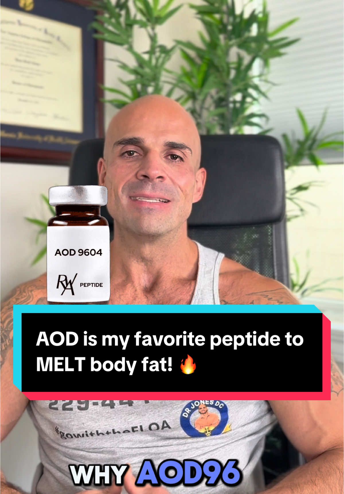 AOD is my favorite peptide to MELT body fat! 🔥 #fyp #peptide #foryoupagе #tipsandtricks #fypシ #fatloss #xybzca #gowiththefloa #doctorjones