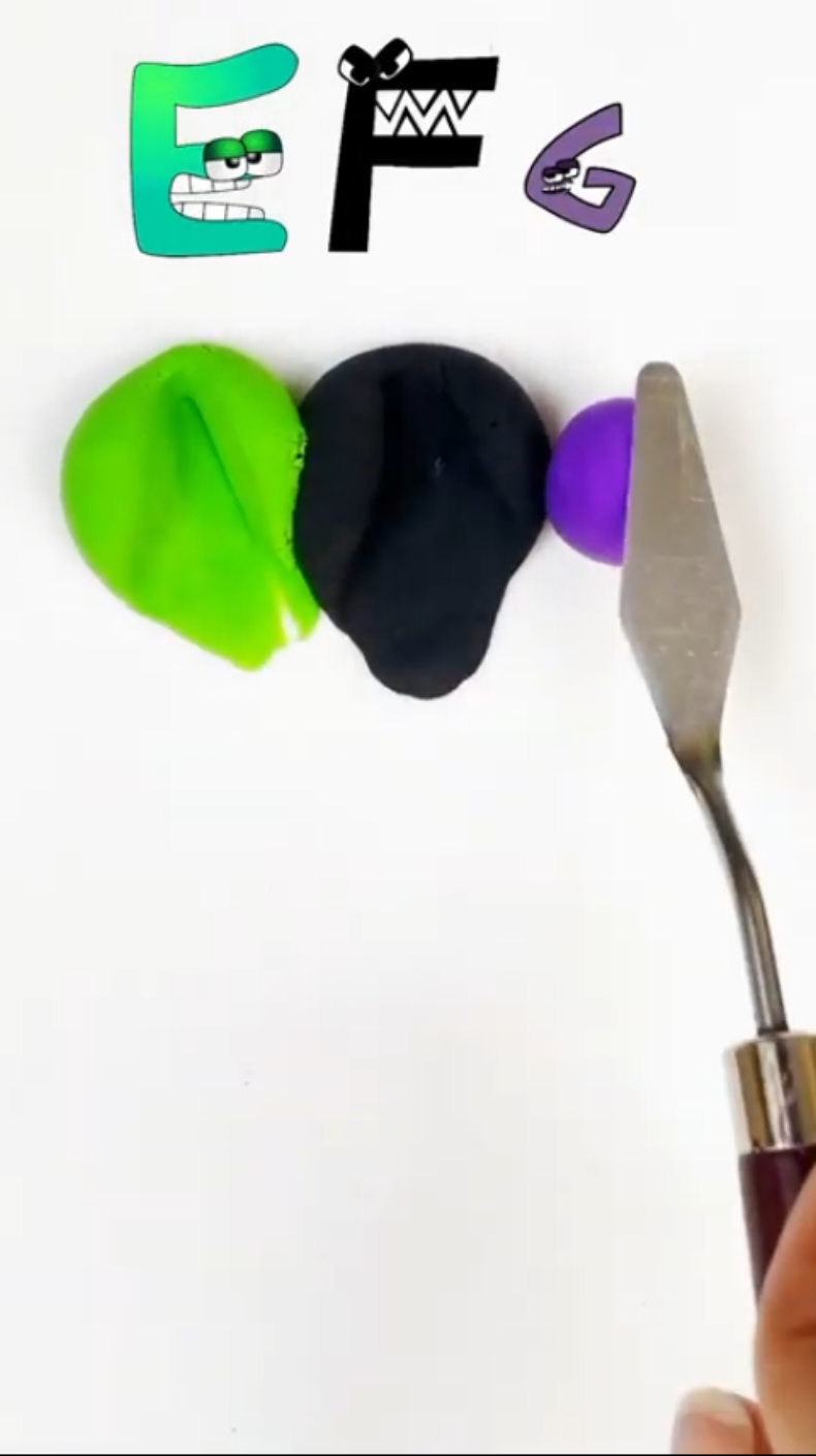 How to mix colour and EFG to making New colours   #mixedcolors #satisfying #alphabetlore #colormixing #oddlysatisfying #asmrart 