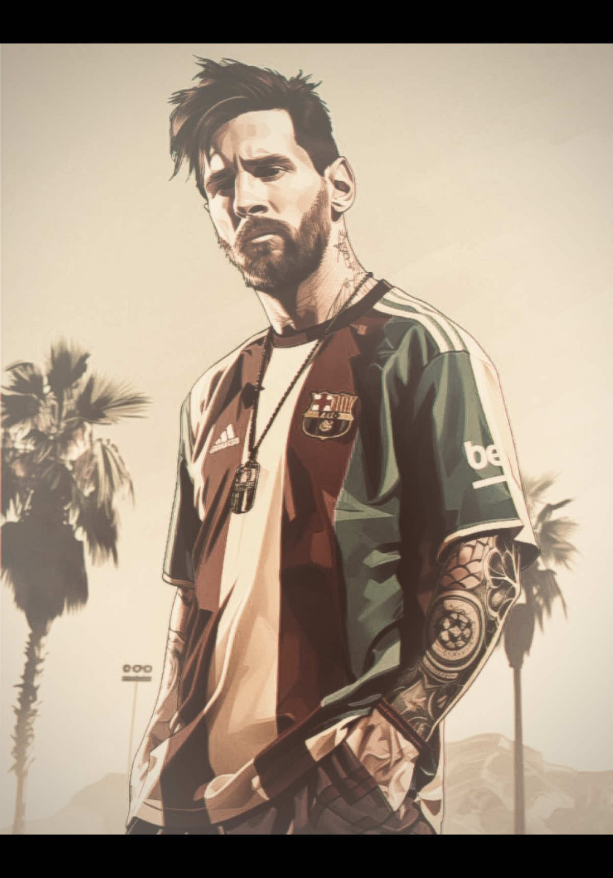 His fav garden ☠️🔥 #messi #gta5 #footballedit #fyp | messi gta edit 🔥