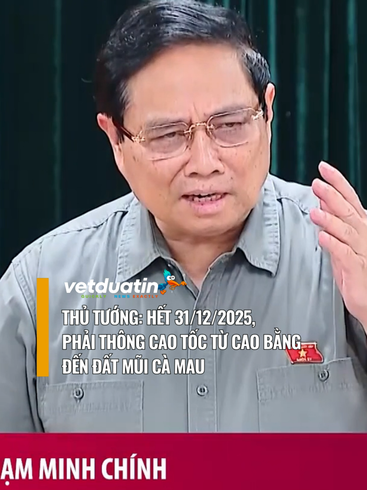 Thủ tướng: Hết 31/12/2025 phải thông cao tốc từ Cao Bằng đến đất mũi Cà Mau #vetduatin #xuhuong #tintuc #việtnam #caotocbacnam #caotoc #thutuongphamminhchinh