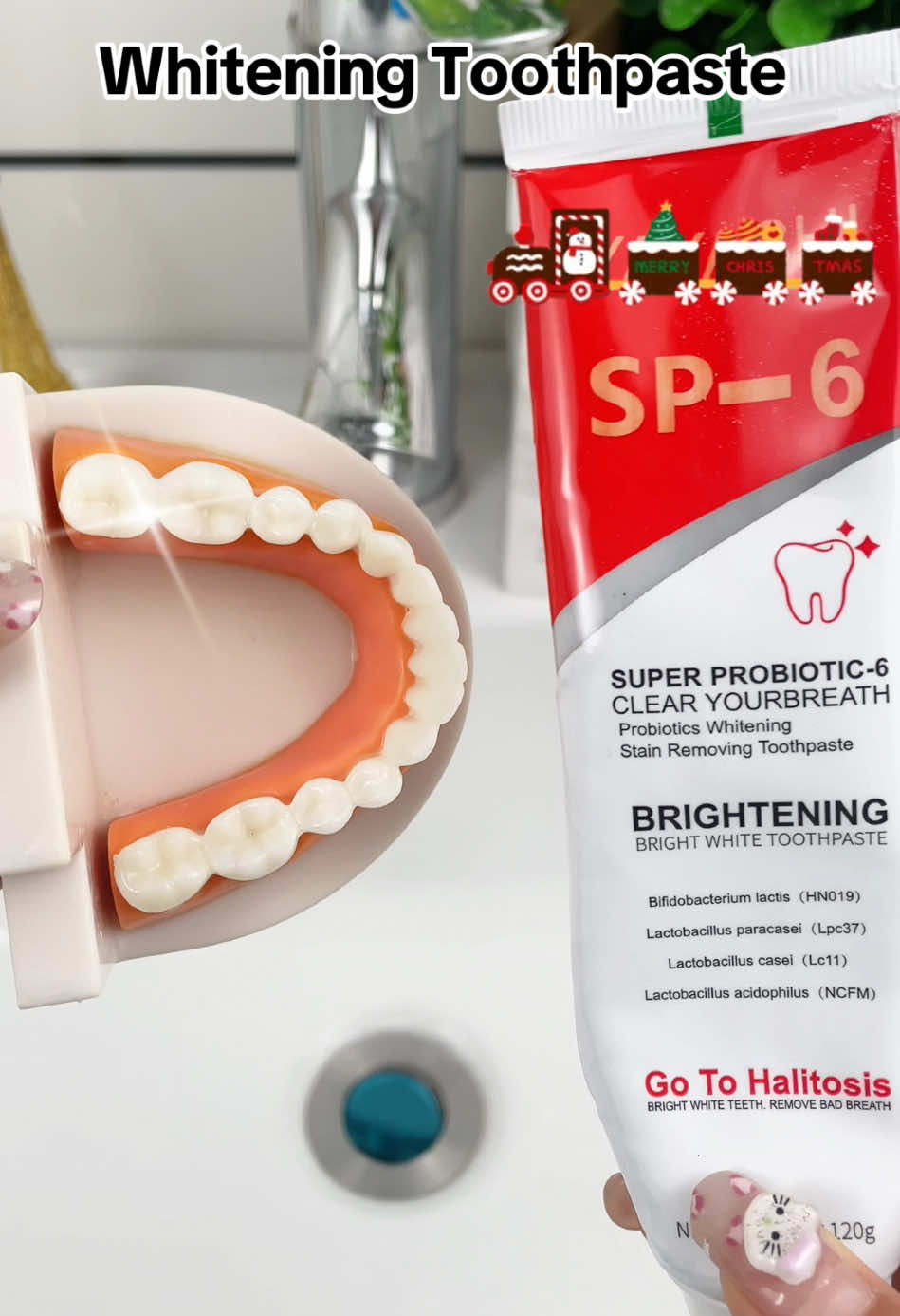 Whitening Toothpaste!#fyp #US #TikTokShop #tiktokmademebuyit #virl #Soccer #tooth #toothcare #toothpaste #teeth #teethwhitening #whitening #whiteningteeth #cleanteeth #clean #freshbreath #LifeHack #spotlight #gift #Christmas 