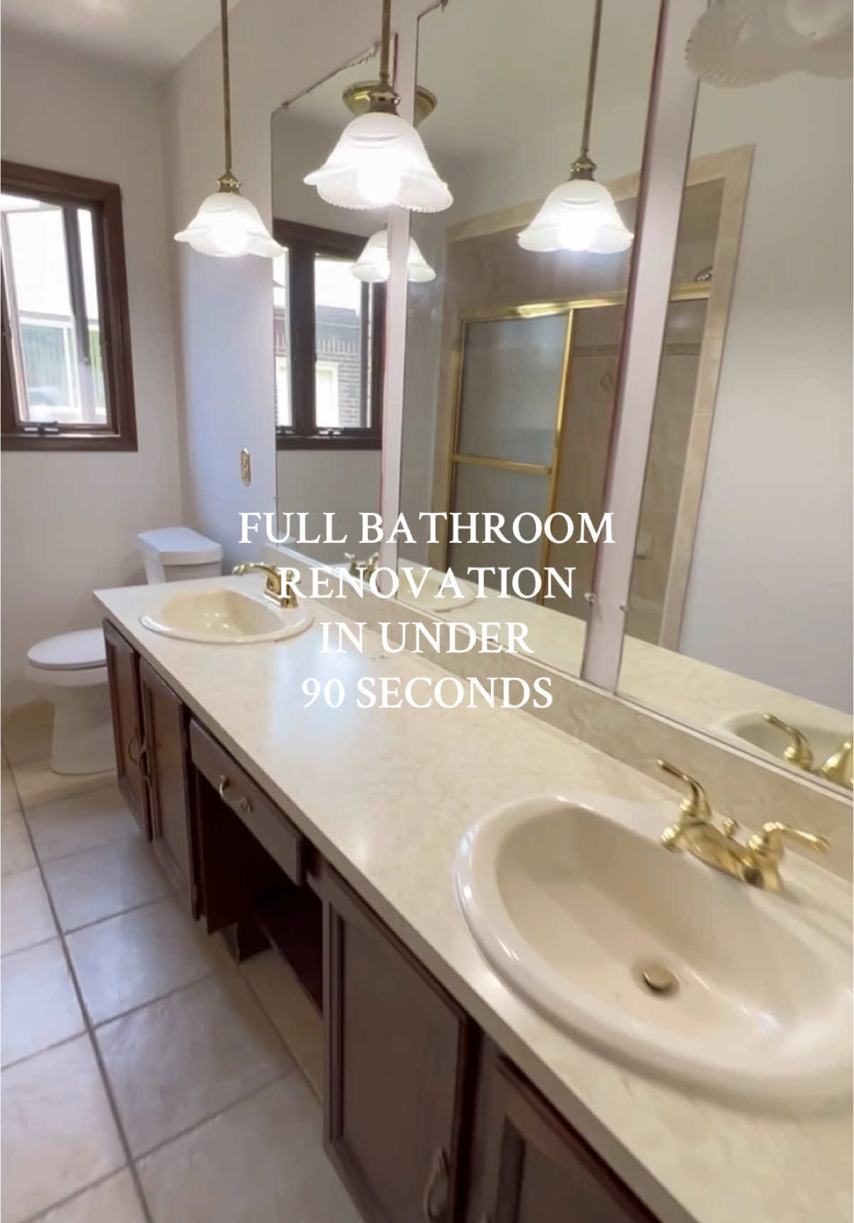 A year later, I finally got around to making our full bathroom renovation video 😅 This DIY bathroom renovation took us about a year to finish (we worked on other projects during that time as well), and we are SO proud of how it turned out! Follow for more home DIY!! #diyhomeprojects #diyhomeimprovement #bathroomrenovation #bathroomremodel #diybathroomrenovation 