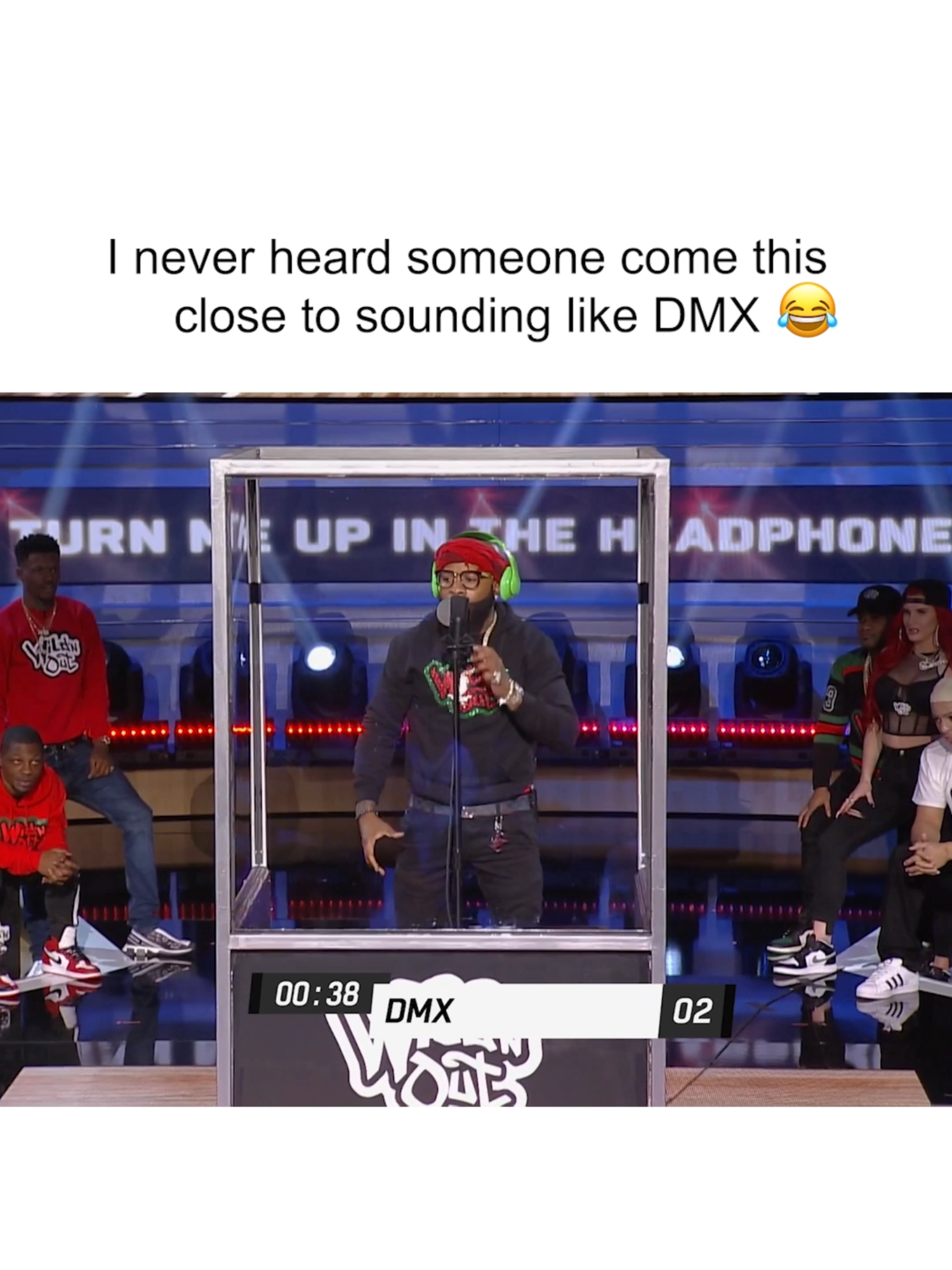 Chico Bean dissapeared there for a minute 🤣 #WildNOut #DMX #chicobean #turnmeupintheheadphones#impersonation #impersonations #funny