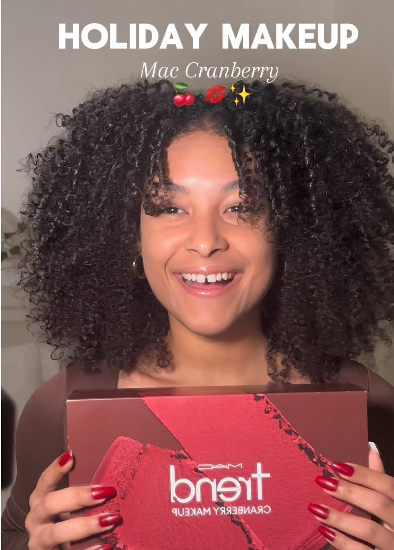 Holiday Makeup @mac.usce Cranberry 🍒✨❤️ @Community X SEEN Chritmas gift 🎁 * * * * * * * #fypシ゚viral #mac #fyp #makeuptutorial #makeupreview #makeuptutorial #makeuptransformation #macproducts #makeuphack #chritmasgift #fypシ #MakeupRoutine #fypシ #holidaytiktok #makeup #makeupreview #mac #mac #macmakeup 