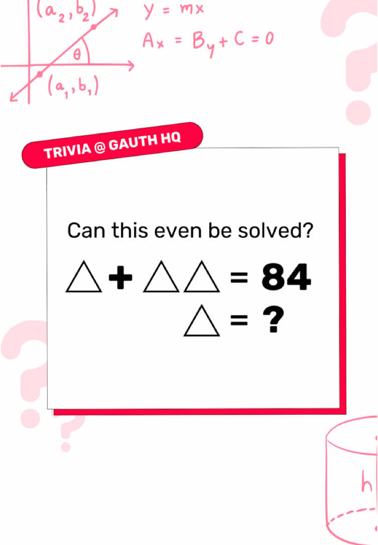 can this even be solved? let’s find the value of this triangle together 😌 #math #gauth #trivia #challenge #finals 