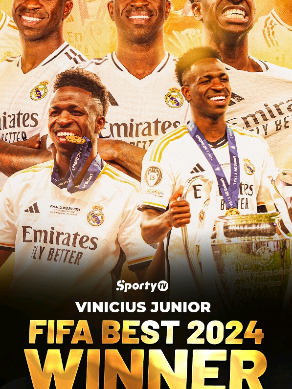 🚨 Vinicius Jr is #TheBest FIFA Men's Player of the Year for 2024 🏆 He becomes the first Brazilian winner of the award since Kaka in 2007 🇧🇷 #SportsOnTikTok #AfricanFootball #brazil #realmadrid #vinijr #viniciusjr #FIFATheBest 