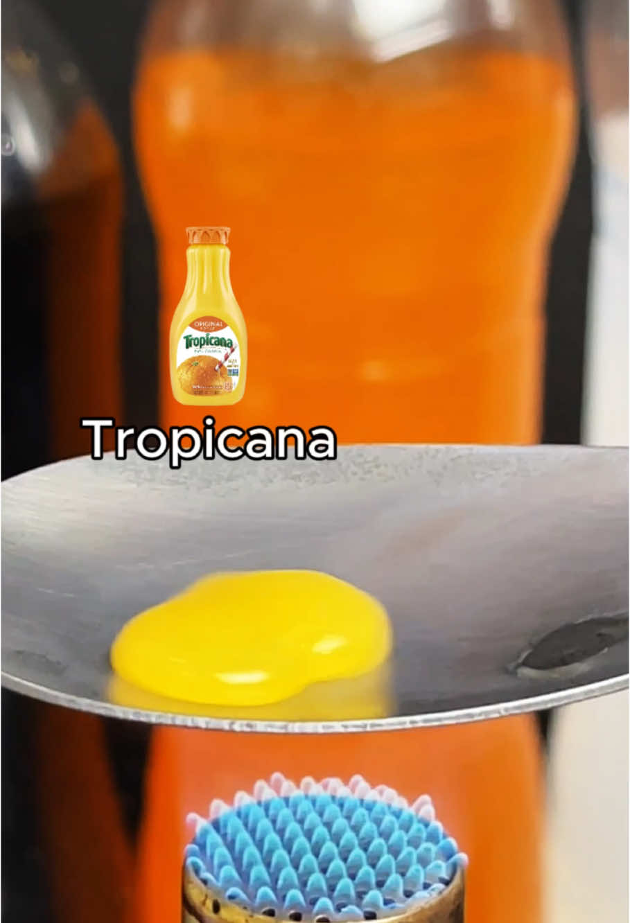 Tropicana vs Hot Spoon #1000 #firespoon #asmrsounds #satisfying #experiment #science #LifeHack #fake #asmr #fyp #trends #leidenfrosteffect 