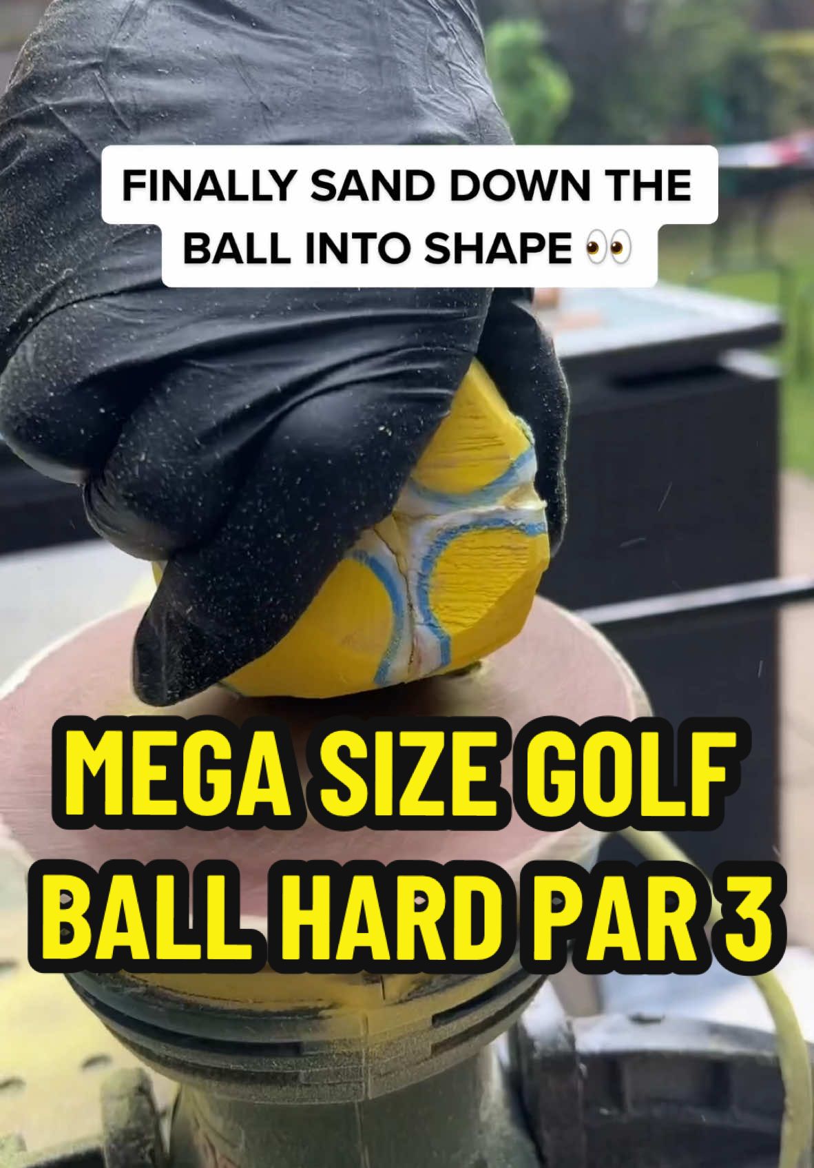 Mega Size Golf Ball?! Against Dad On a long Par 3 #golf #golftiktok #DIY #mega #foryoupagе 