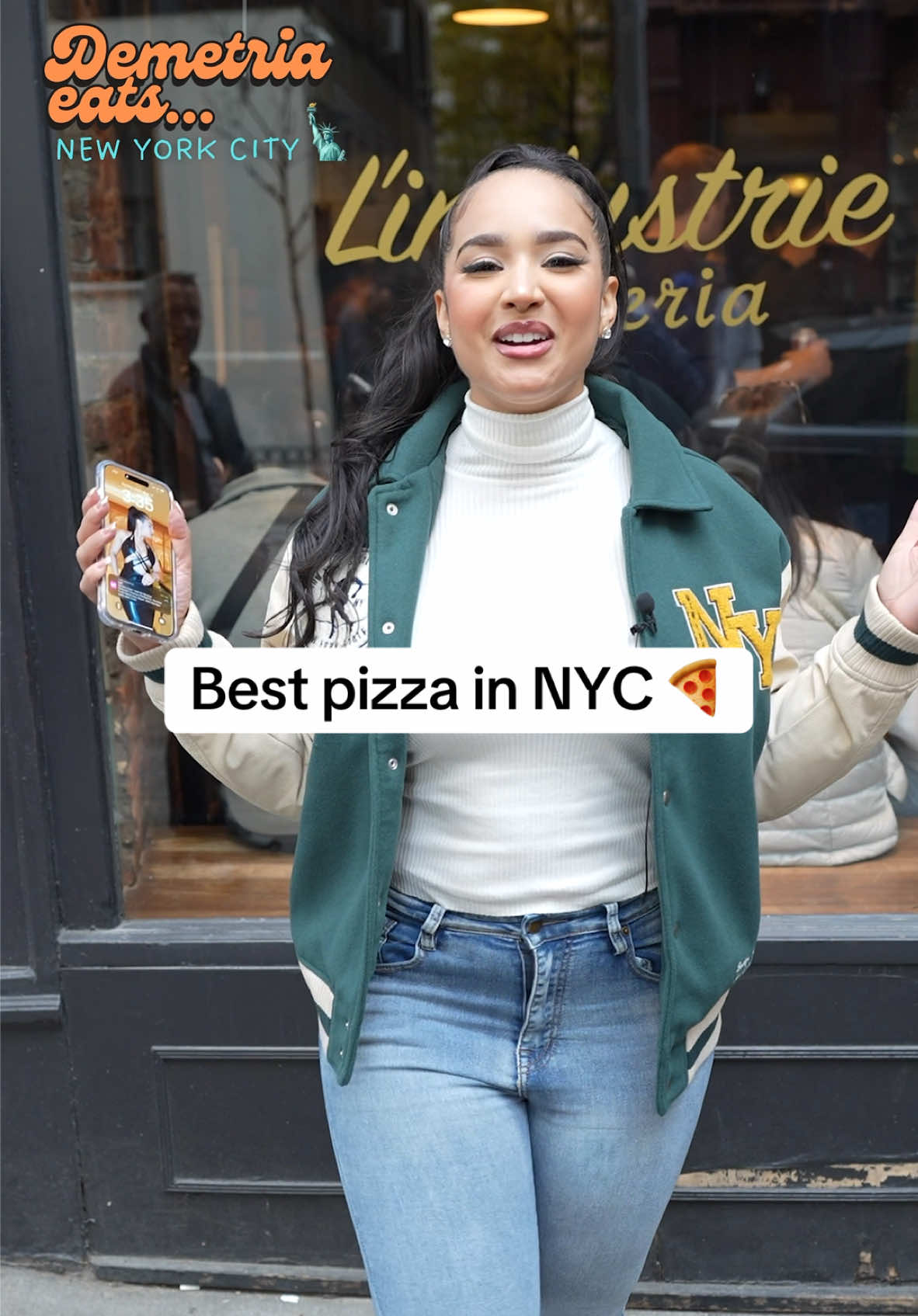 NYC PIZZA IS TOP TIER🔥🔥 went on a pizza crawl thru the West Village in the latest episode of “Demetria Eats” on YouTube! Link in bio 💕 Check it out xoxo  #nyc #nycpizza #nycfoodie #pizza #demetriaobilor #Foodie #travel #mukbang 