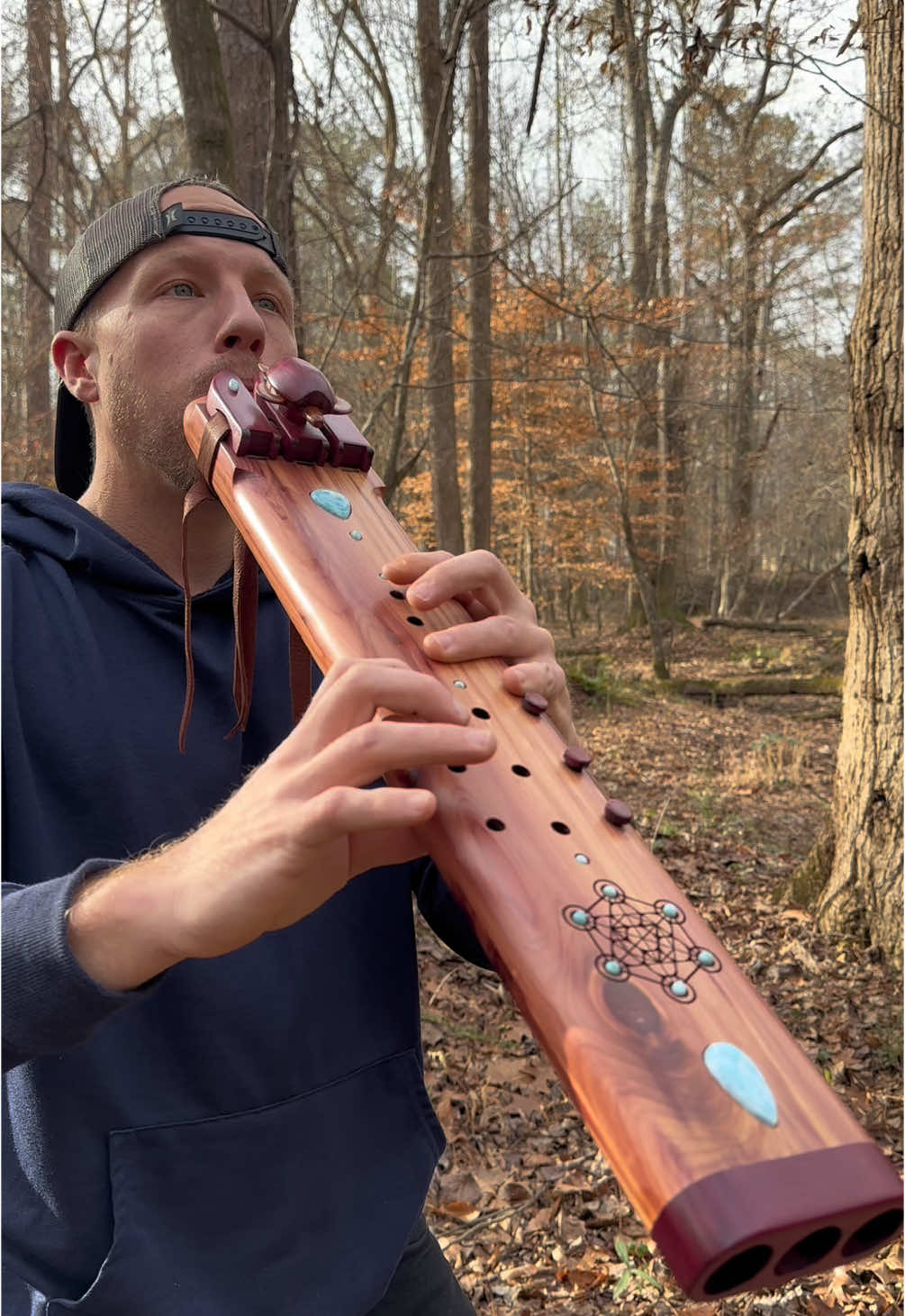 New custom bass D triple drone flute going to its new home! Made from cedar and purple heart wood with some larimer stine inlays! Enjoy! #coraflutes #soundhealingtherapy #nativeamericanflute #flutemaker #handpan #tripledroneflute #woodworking #soundsample #nativeinstruments #soundhealingmusic 