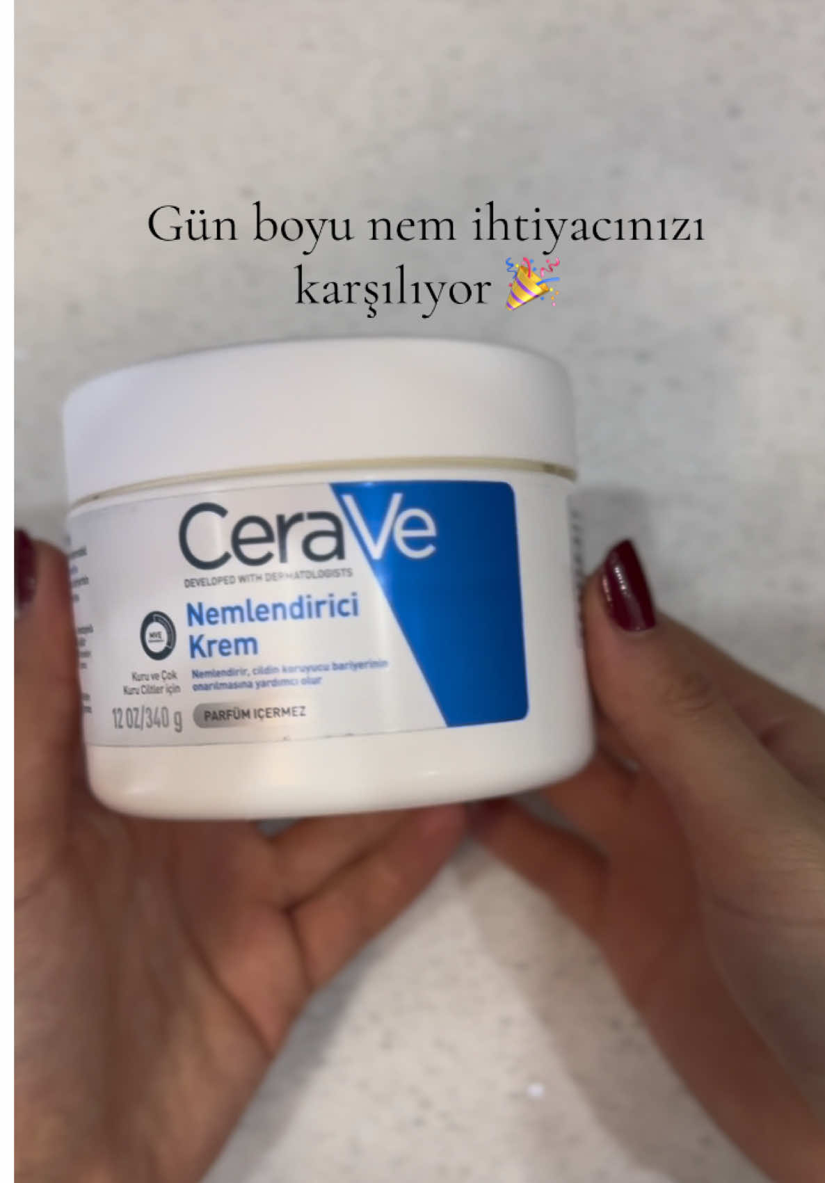 CeraVe moisturising cream ❣️ #cerave #CeraVe #ceraveskincare #nemlendirici #ciltbakımı #kesfet #kesfetteyiz #capcut @CeraVe #öneri #skincare 