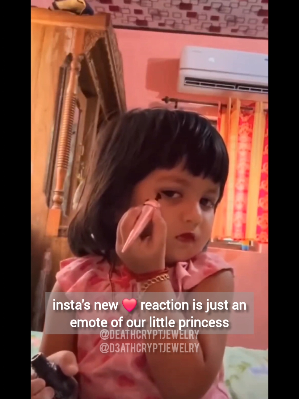 our little princess 💅🏼💁🏻‍♀️🎀 #eyelinerhack #fypシ゚viral #makeup #princess #glam #makeupvideos 