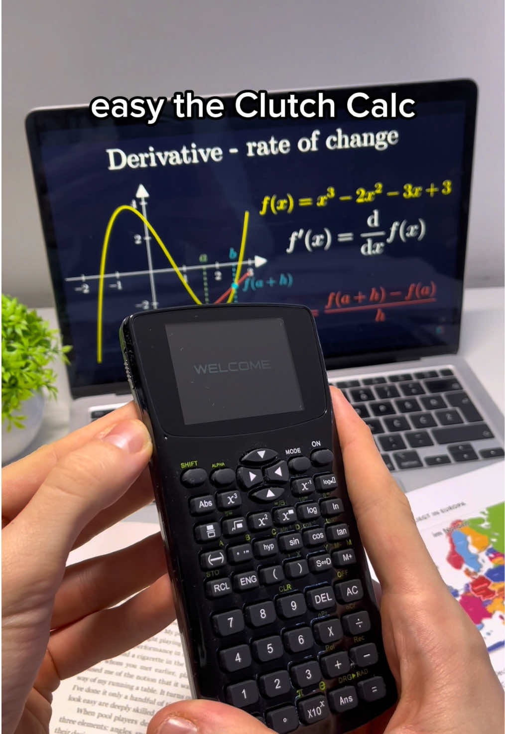 No more studying📚🤭 #clutchcalc #exam #math #cheatcalculator 