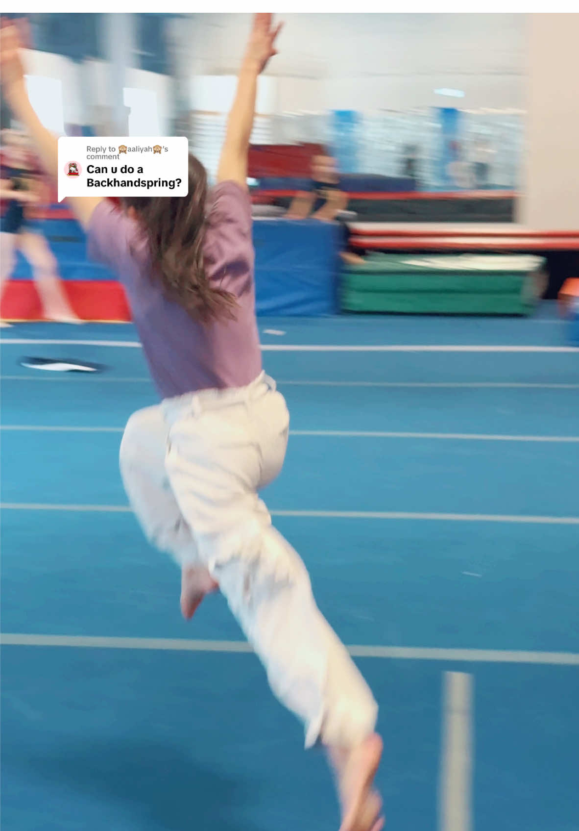 Replying to @🙈aaliyah🙈 #thezellersisters #gymnastics #roundoffbackhandspring #roundoff #backhandspring #mariannazeller #tumbling #viralvideo 