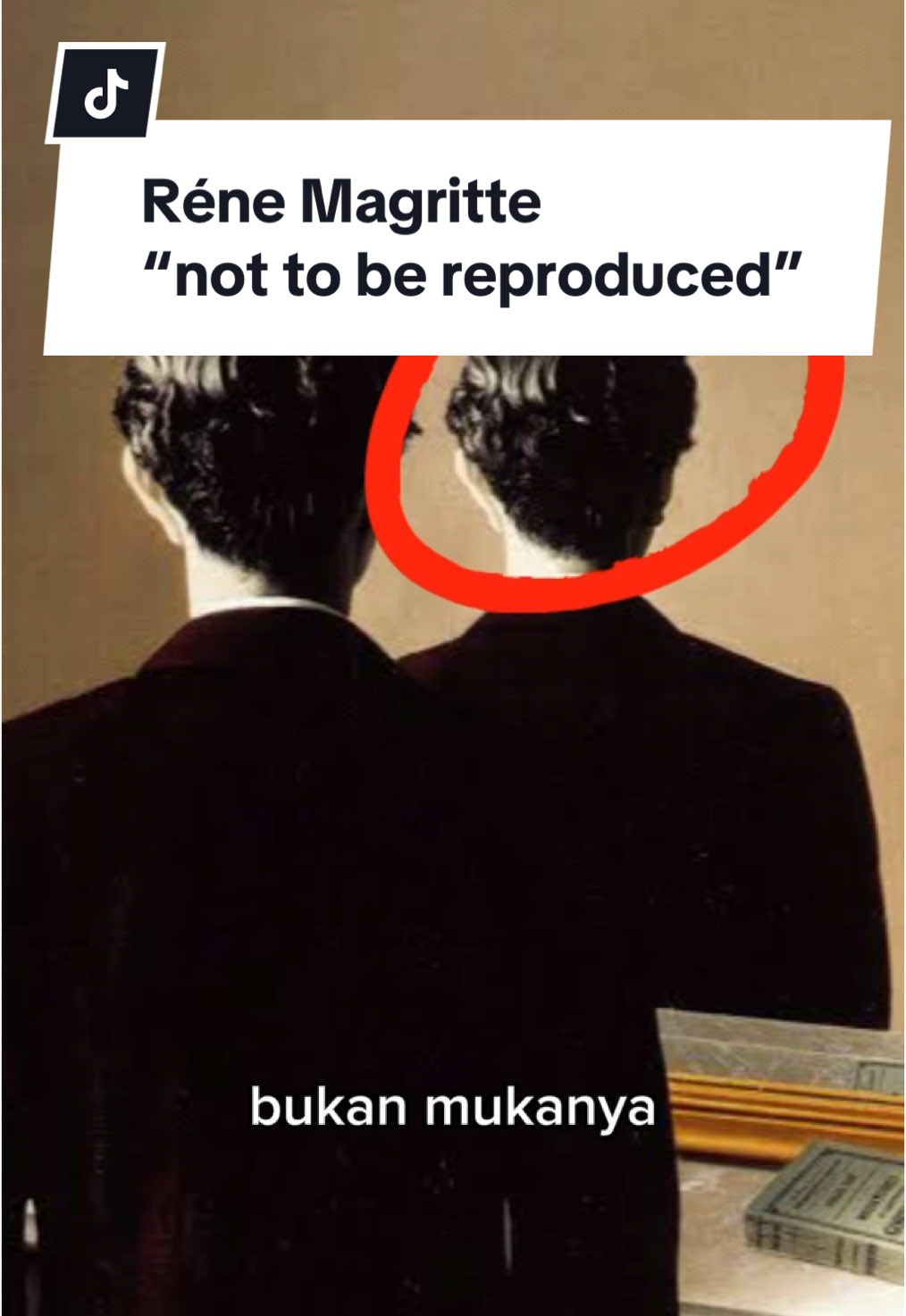 What do you see when you look in the mirror? René Magritte’s ‘Not to Be Reproduced’ challenges our perception of identity and reality. Let’s dive into the mystery behind this masterpiece!  #ArtAnalysis #ReneMagritte #Surrealism #arttok  Nama : Alexandra Kimberly Npm : 22230194