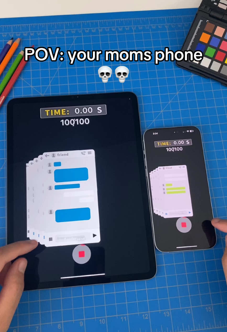 Have fun beating the world record 🫵💀 #mom #phone #filter 