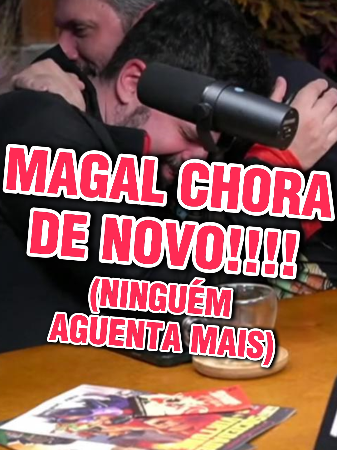 Magal chora de novo no podcast #lilvinicinho #broxadasinistra #humor #humortiktok