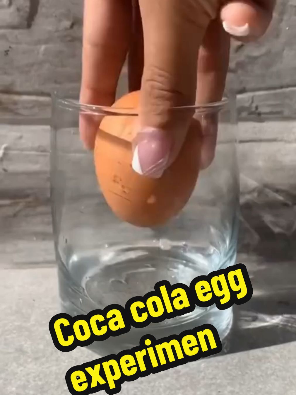 Coca cola egg experiment